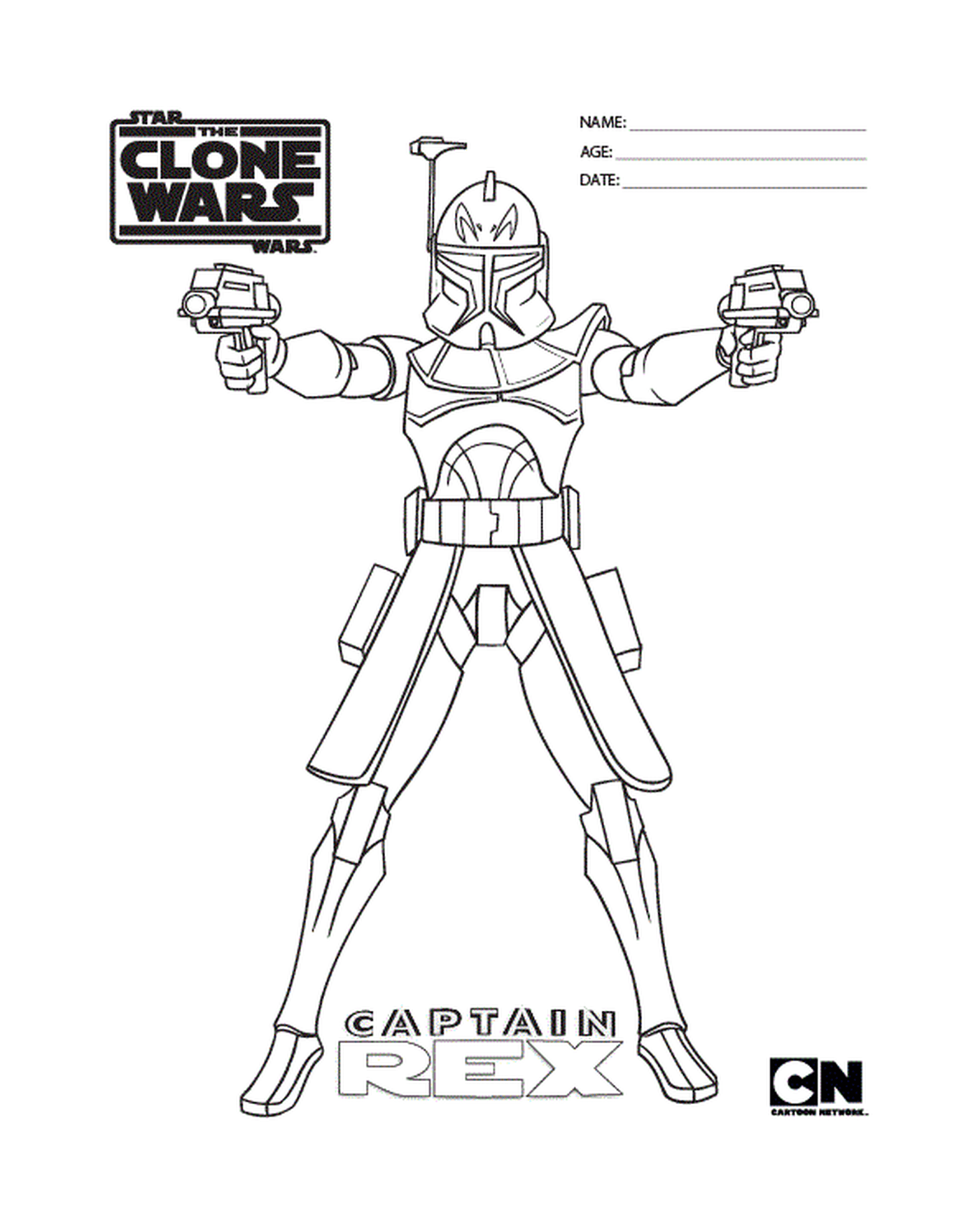  personagem de Star Wars segurando duas pistolas 
