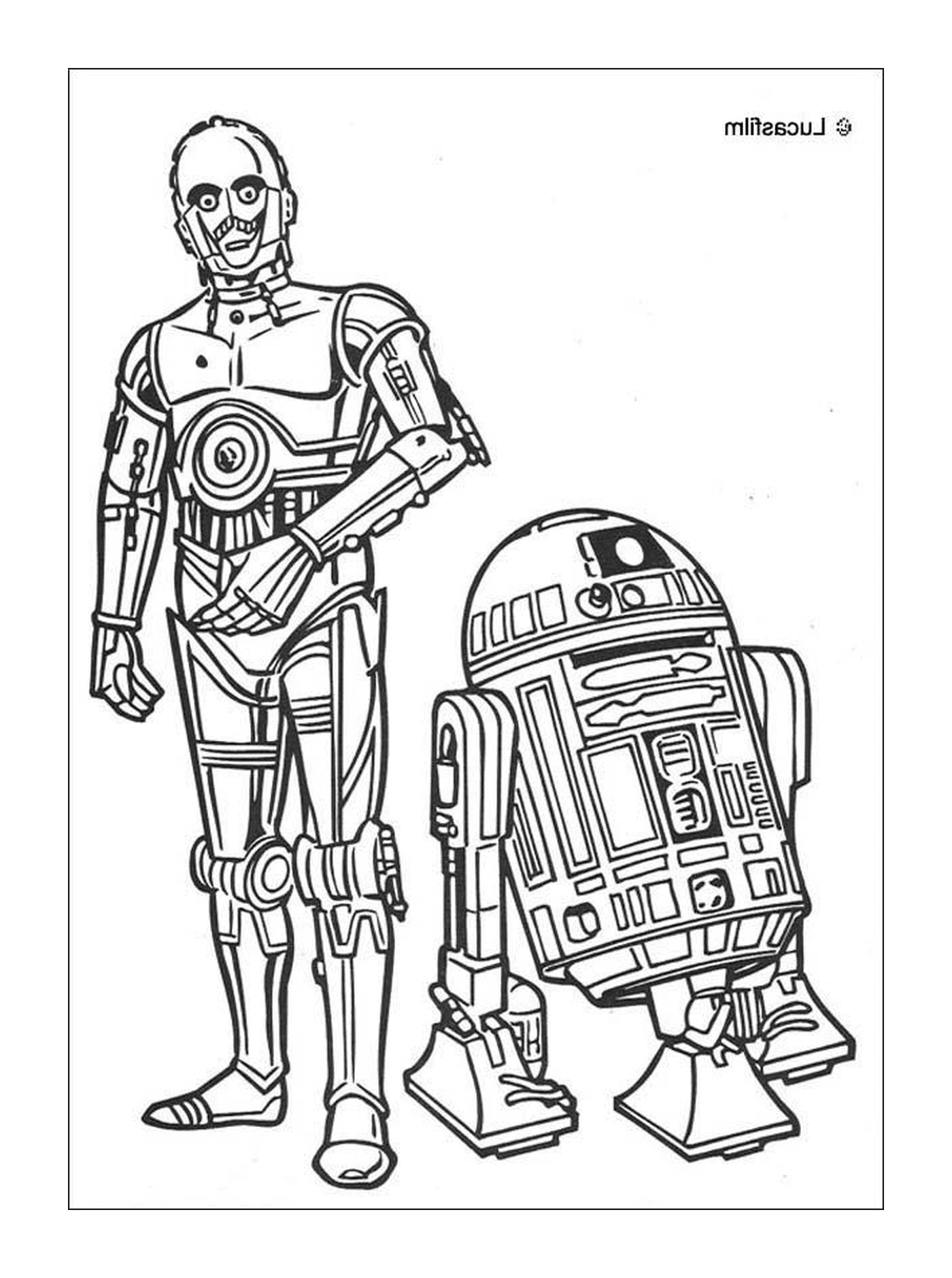  R2D2 e C3PO, companheiros 