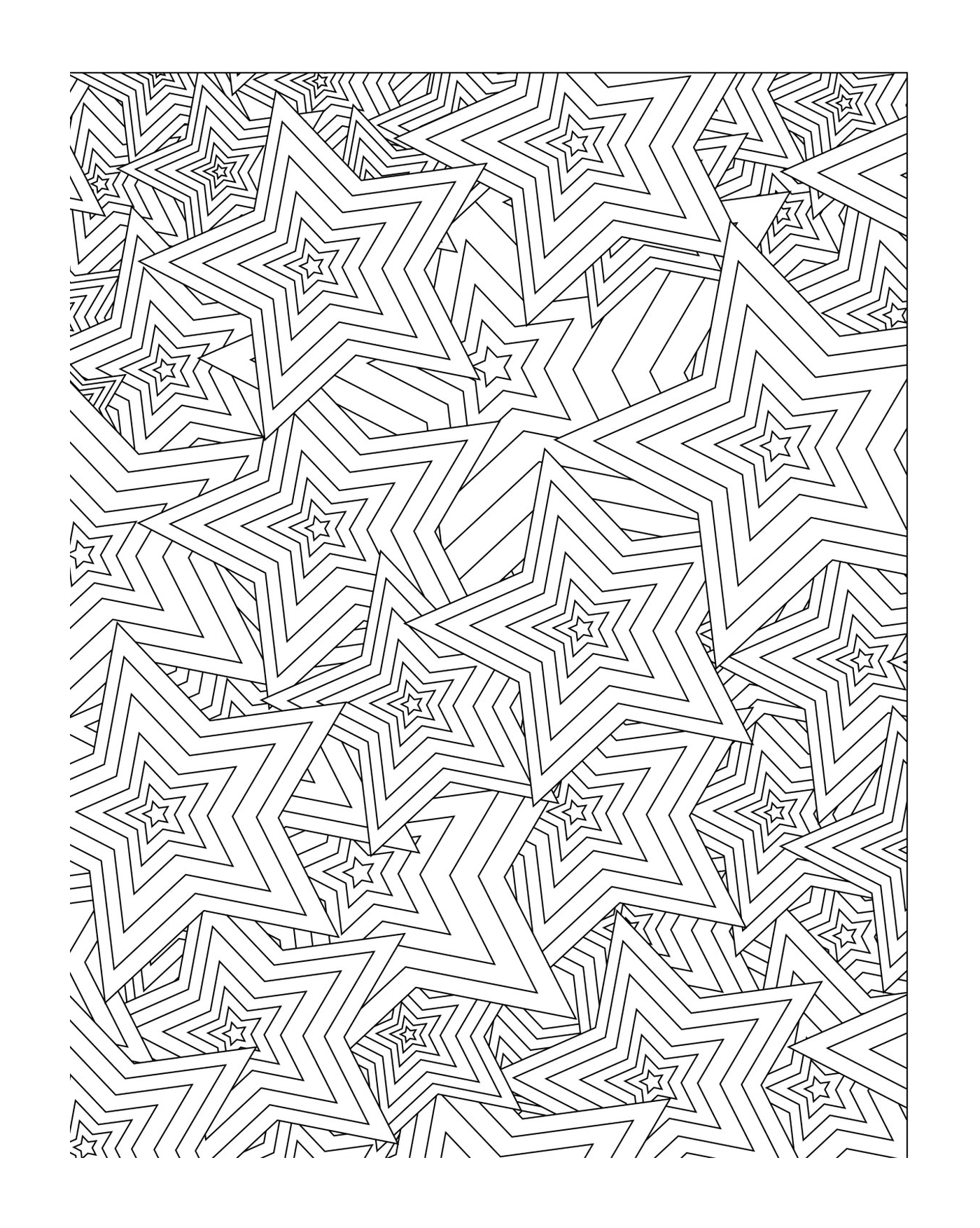  Um padrão de estrela em forma de mandala 