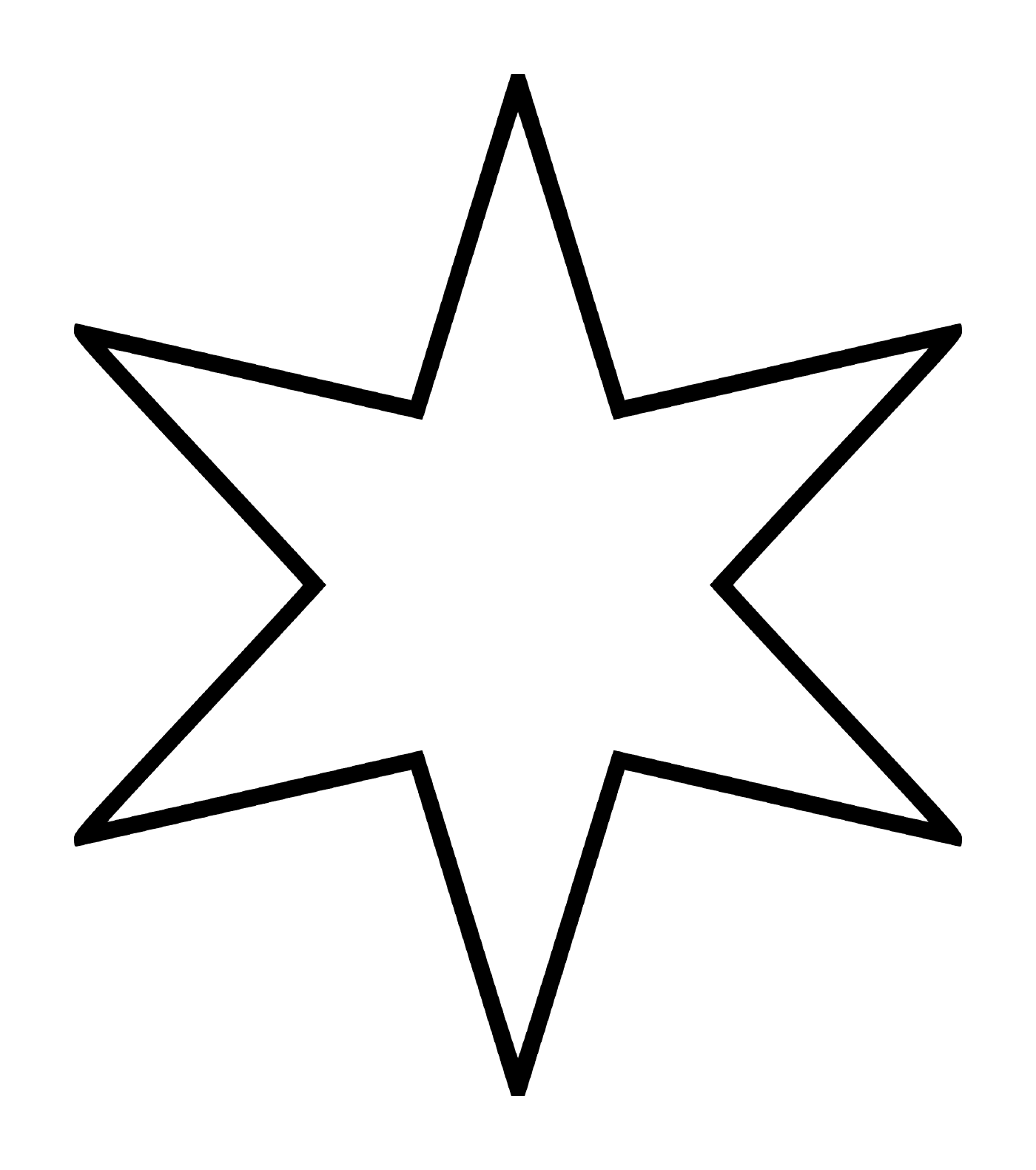  Uma estrela de seis pontas que se assemelha a uma flor 