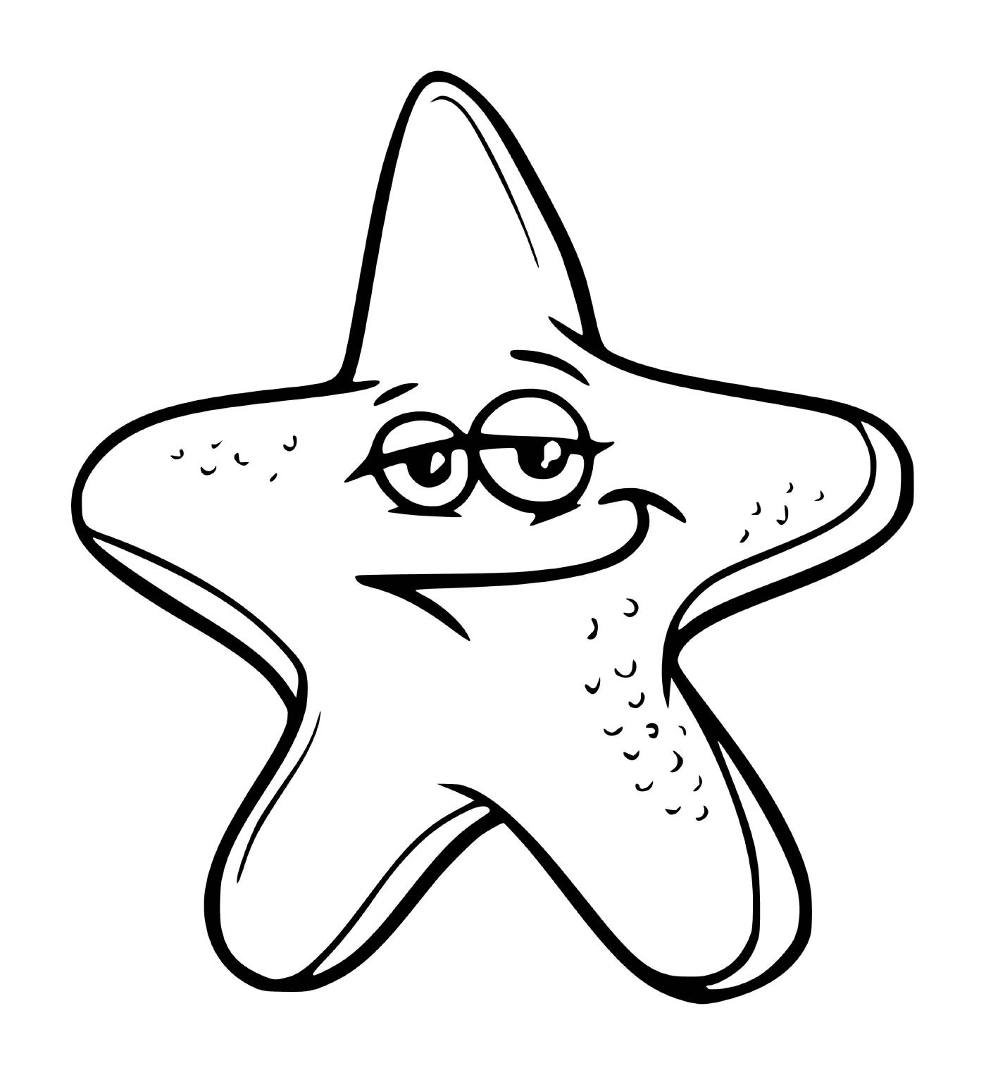  Uma estrela do mar com olhos 