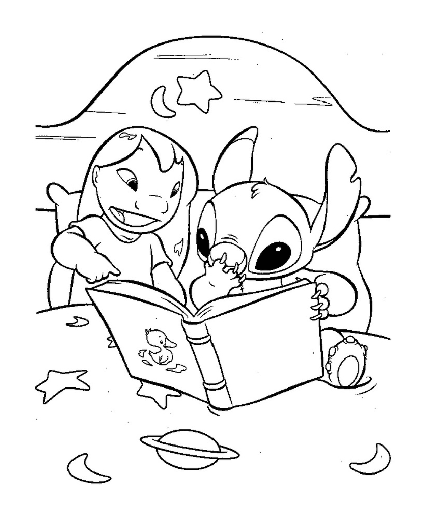  Lilo e Stitch gostam de ler 