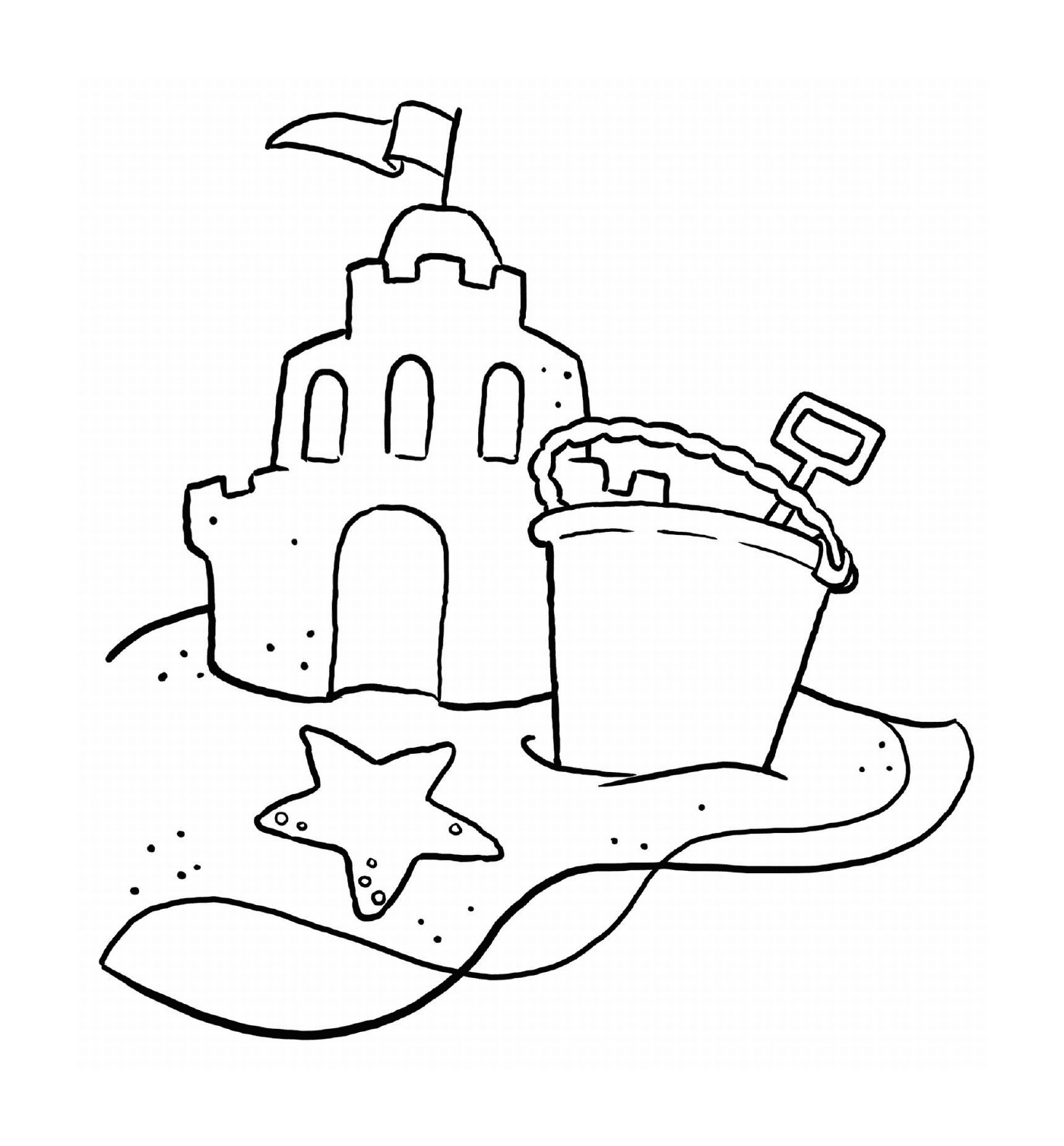  Castelo de areia para férias de verão 