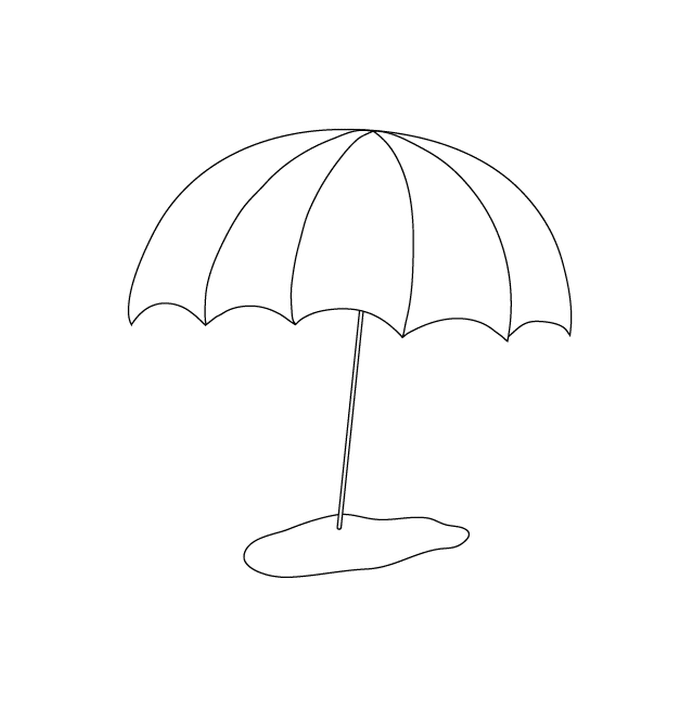  Um guarda-chuva de praia para umas férias 