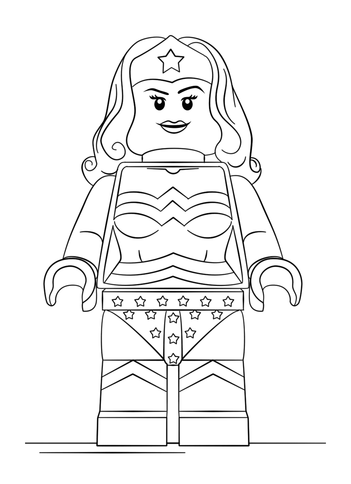  Lego Mulher Maravilha super herói 
