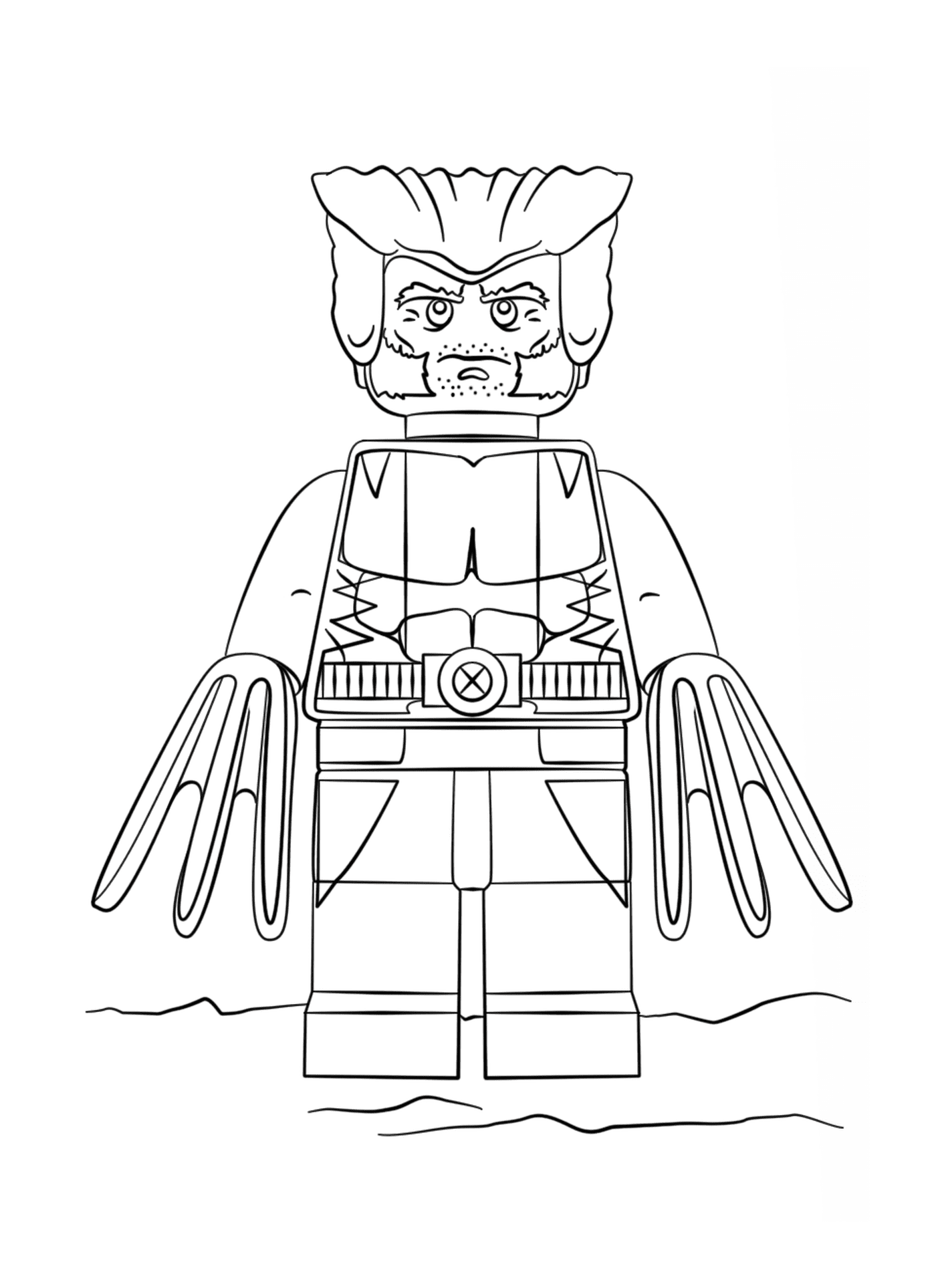  Lego Wolverine super herói 
