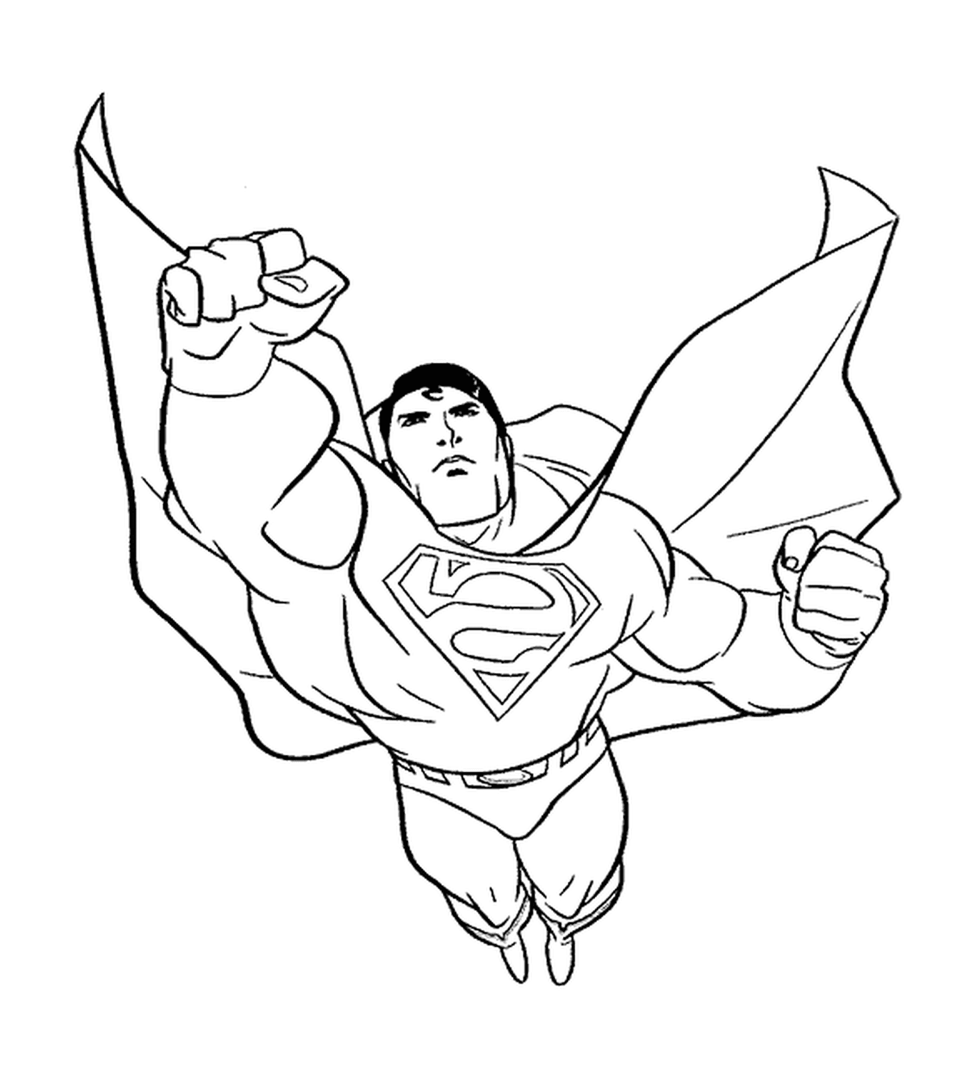  Super-Homem, com o punho para a frente 