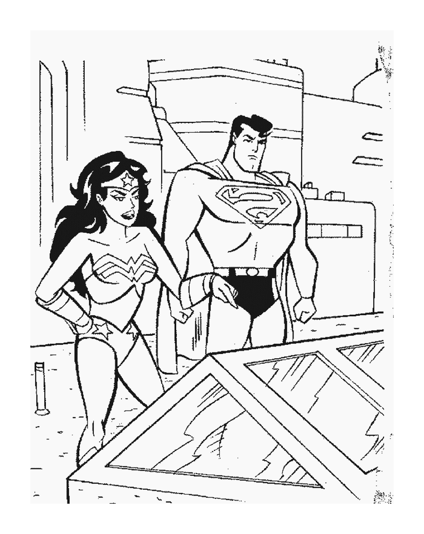  Superman e Mulher Maravilha 