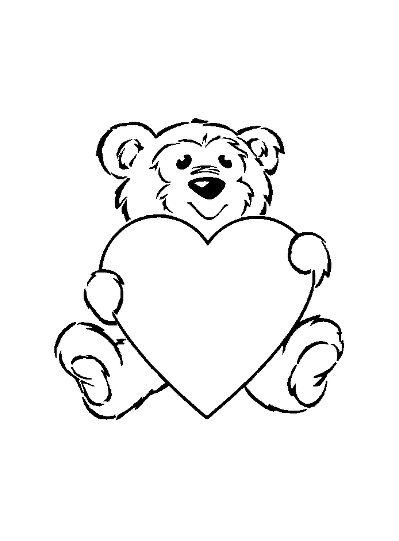  甜熊抱着一颗心 