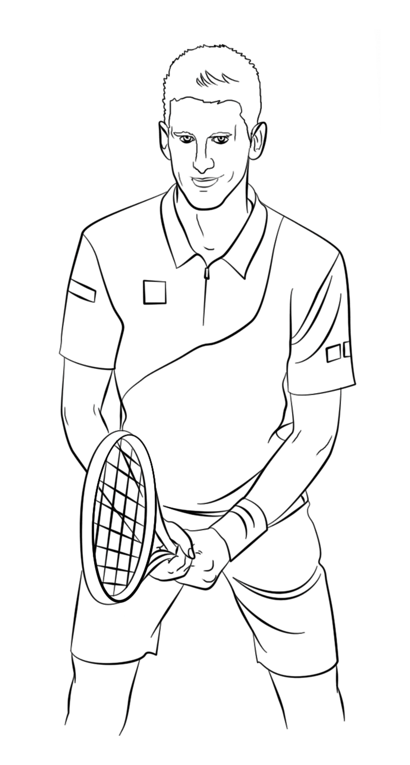  Um jogador de ténis profissional 
