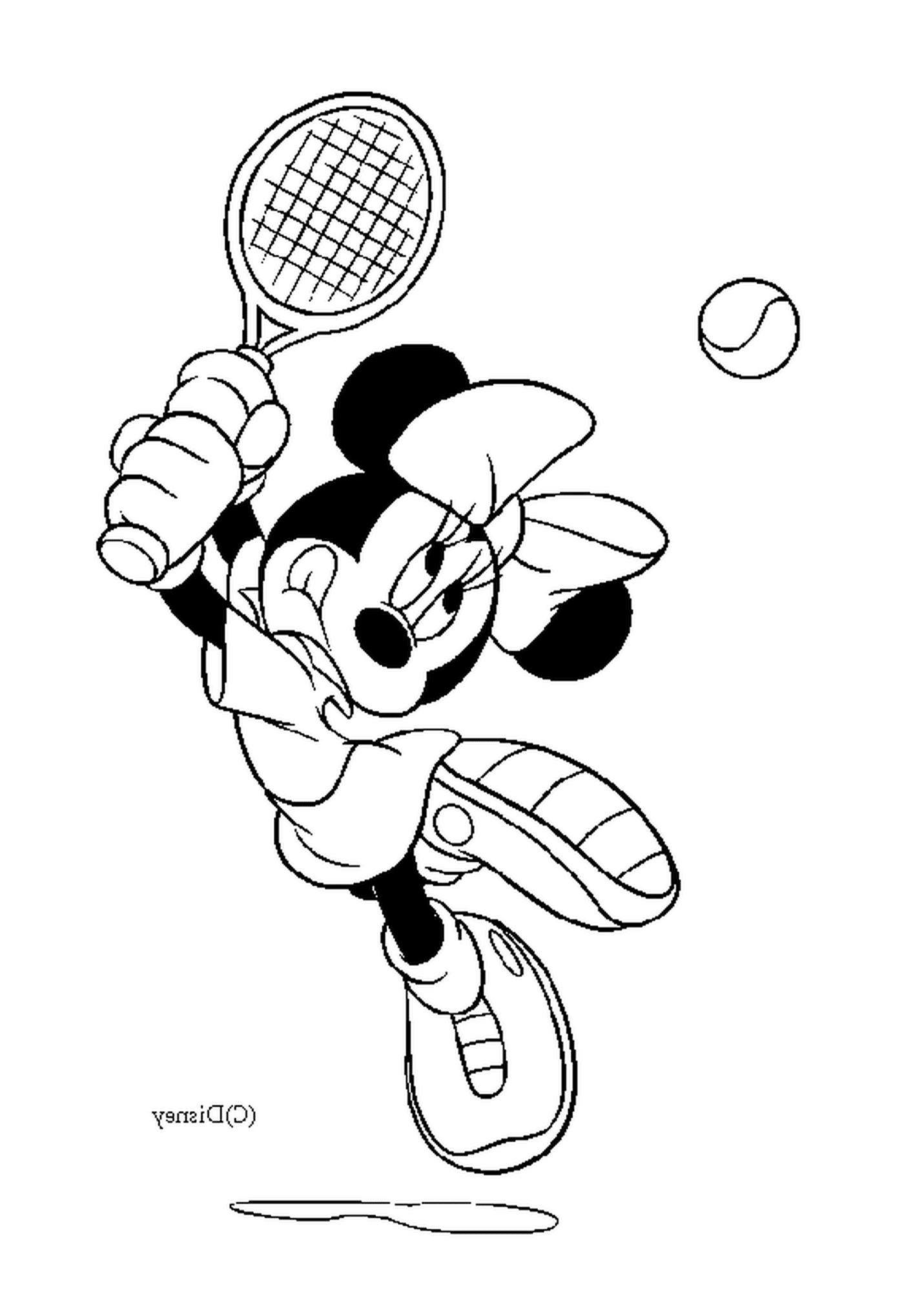  Minnie joga tênis 
