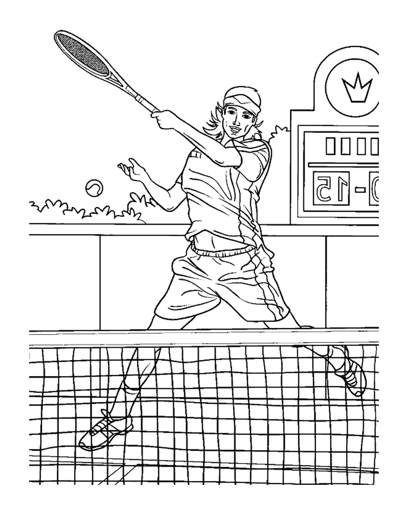  Um jogo de tênis animado 