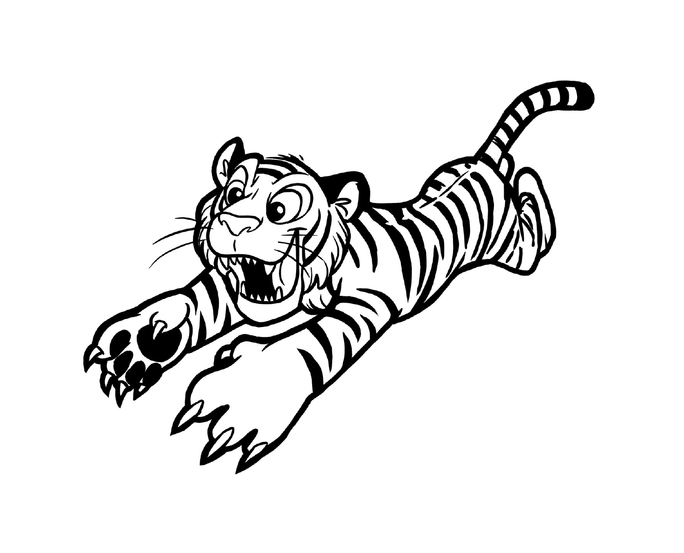  Um tigre em ação 