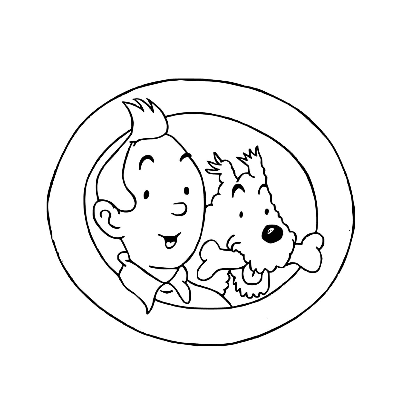  Tintin e Milou na janela 