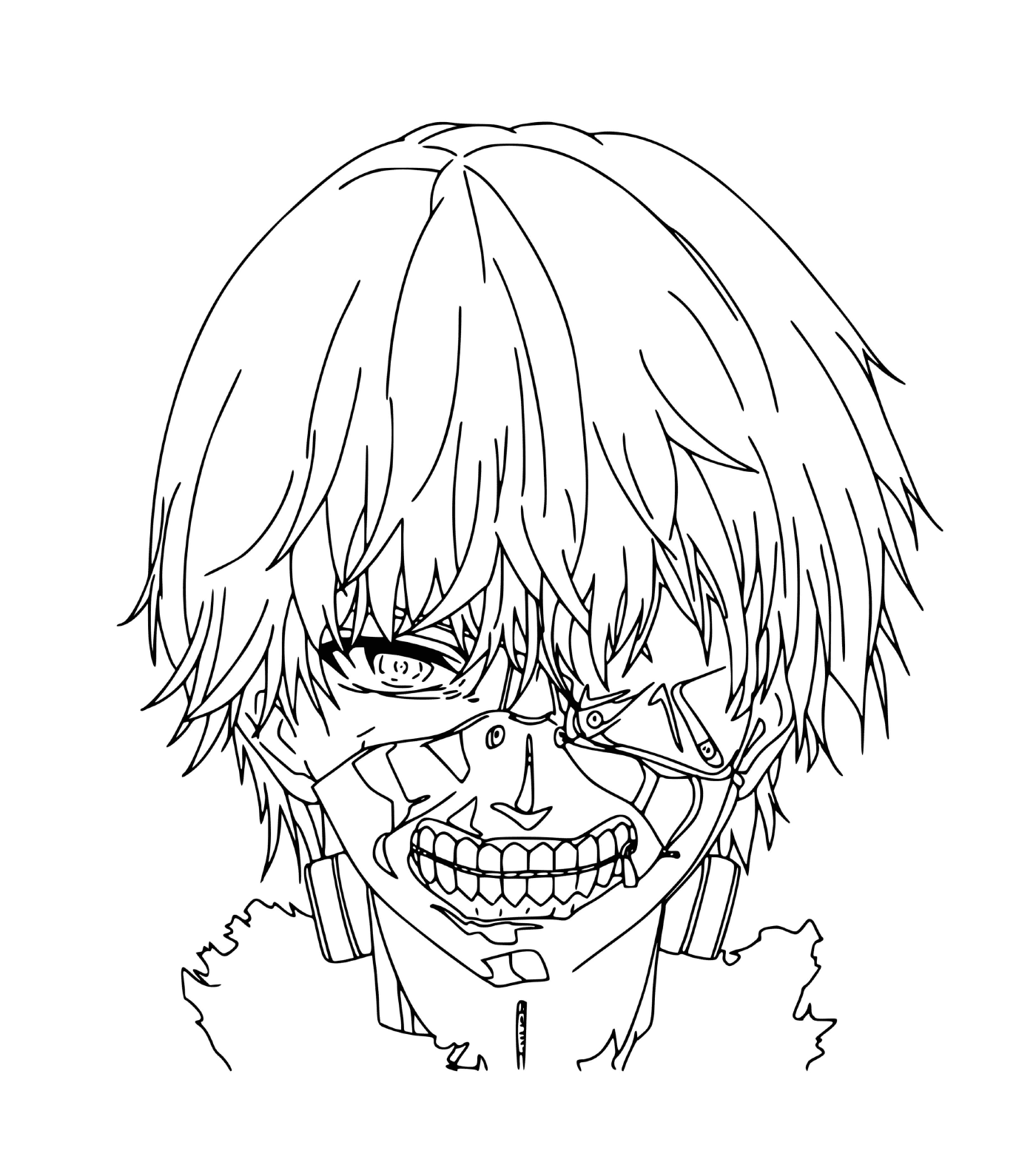  Ken Kaneki, o rosto assustador de Tokyo Ghoul 
