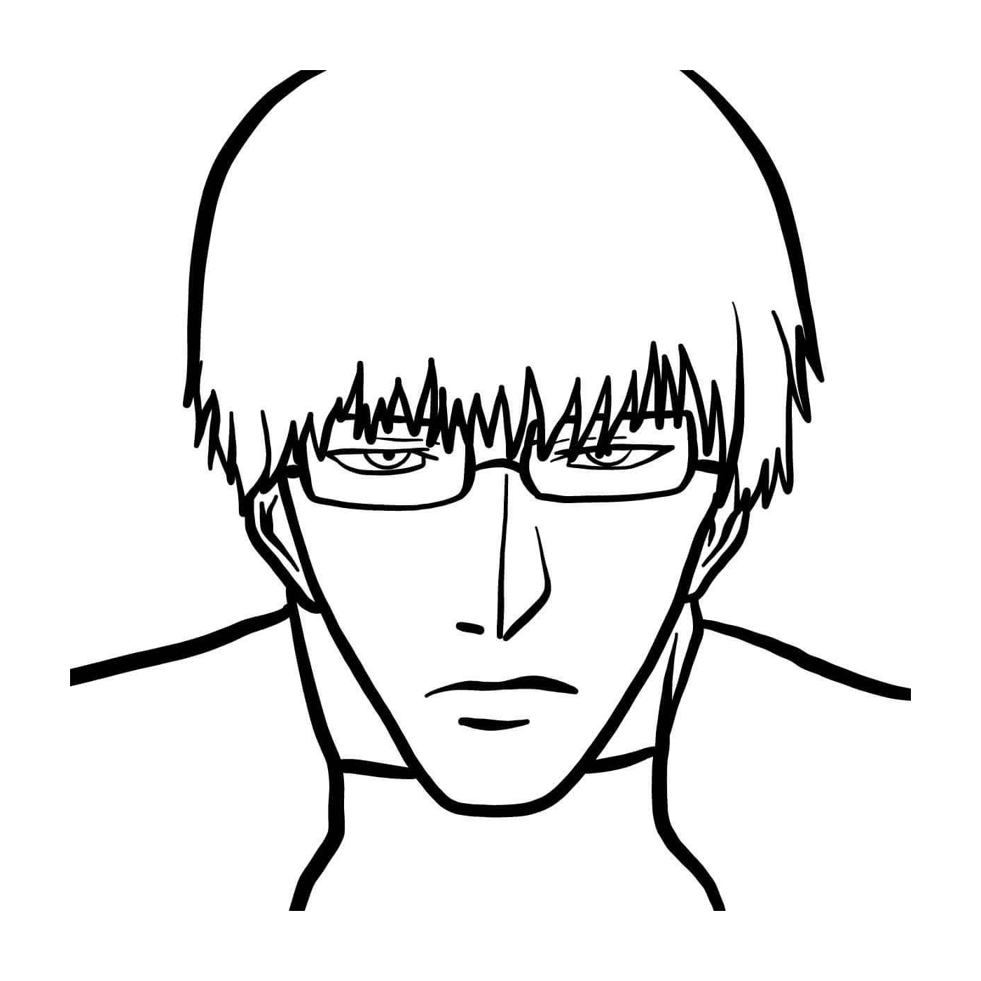  Kishou Arima, homem com óculos 