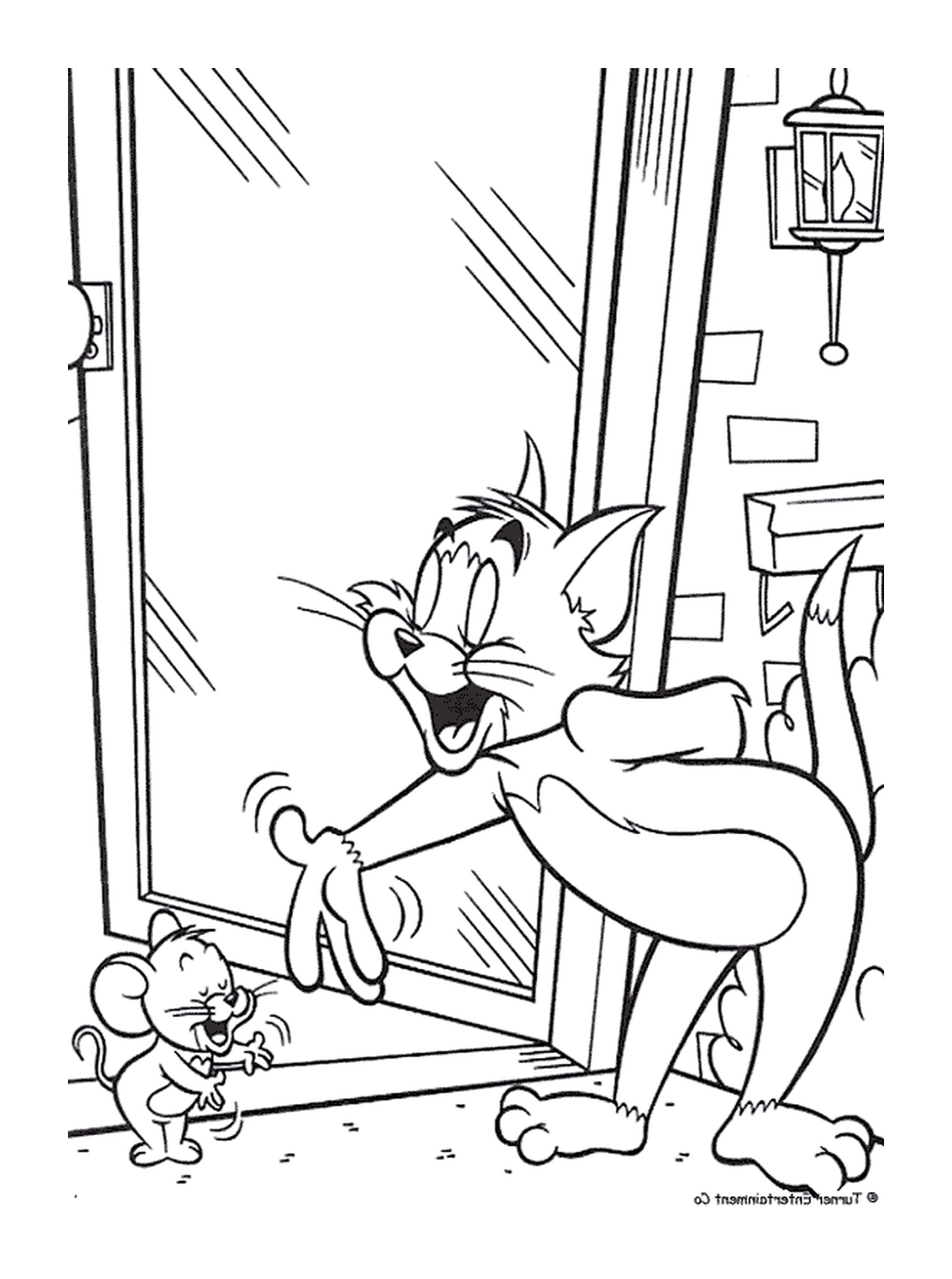  Tom e Jerry cumprimentam um ao outro 