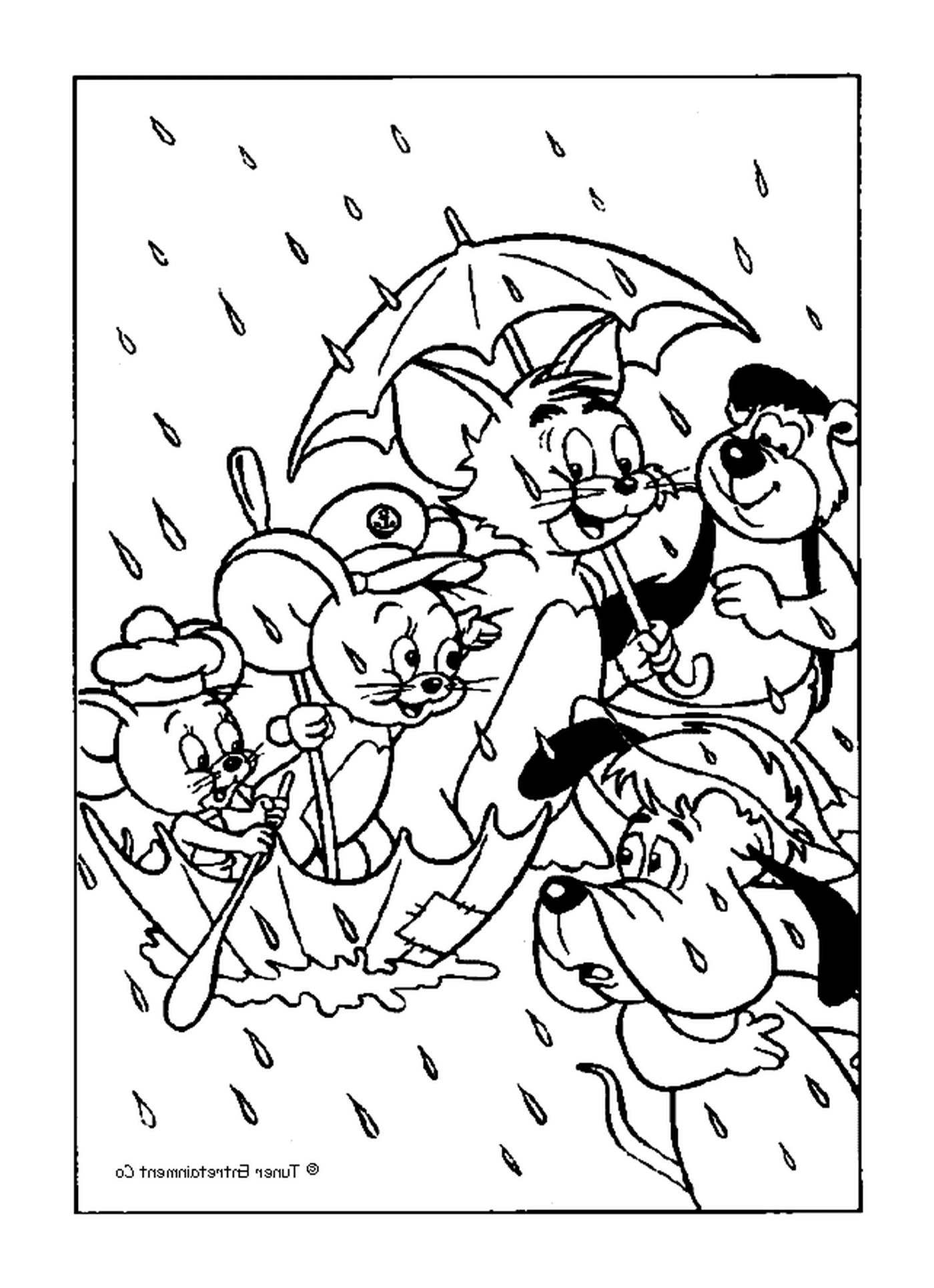  Tom e Jerry na chuva 