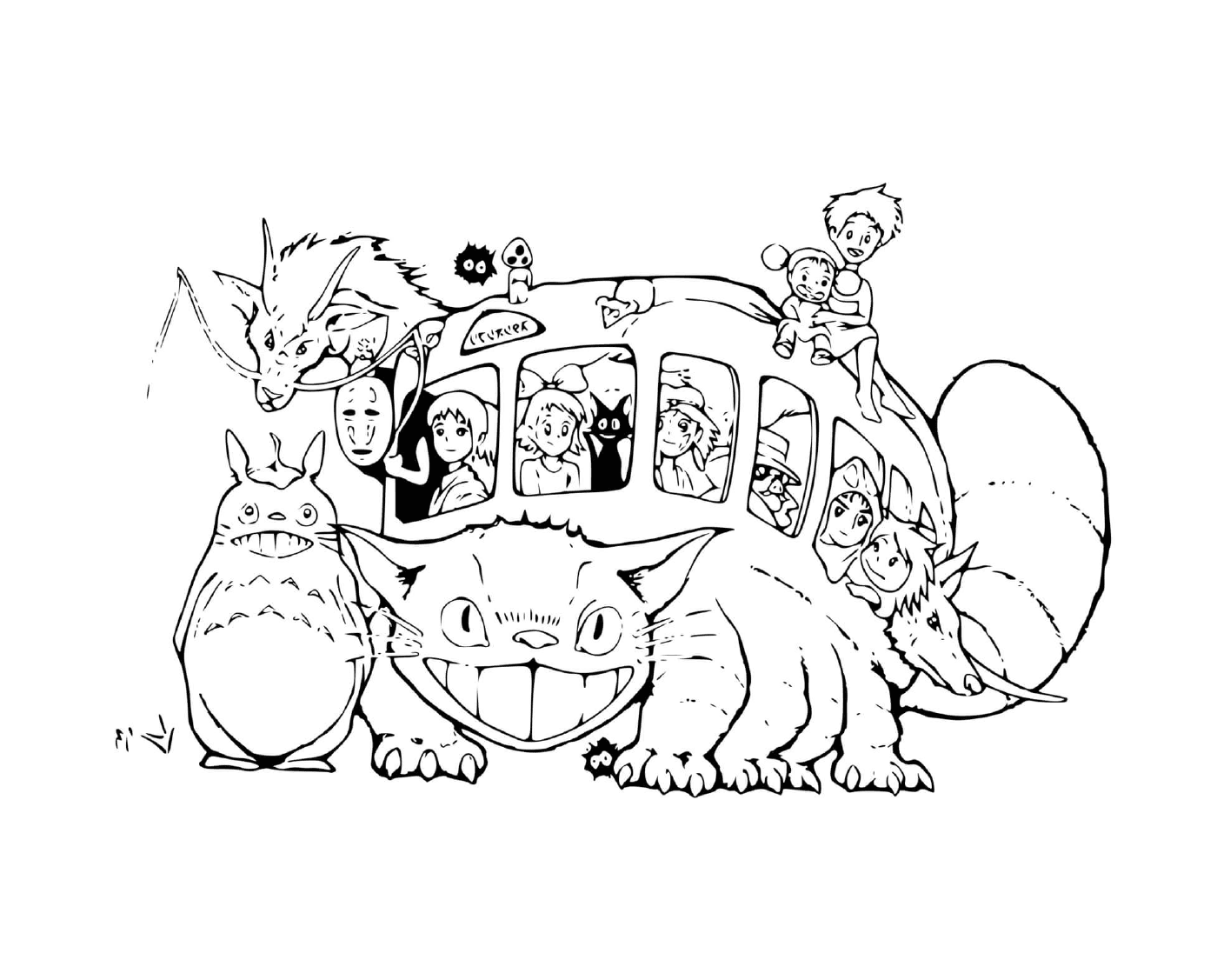 nibus em forma de gato pelo Studio Ghibli 