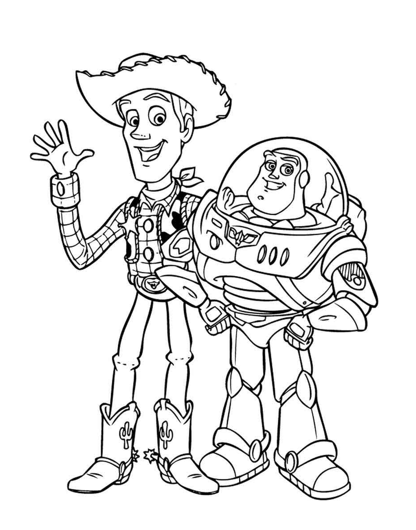  Lightyear e Woody, duo lendário 
