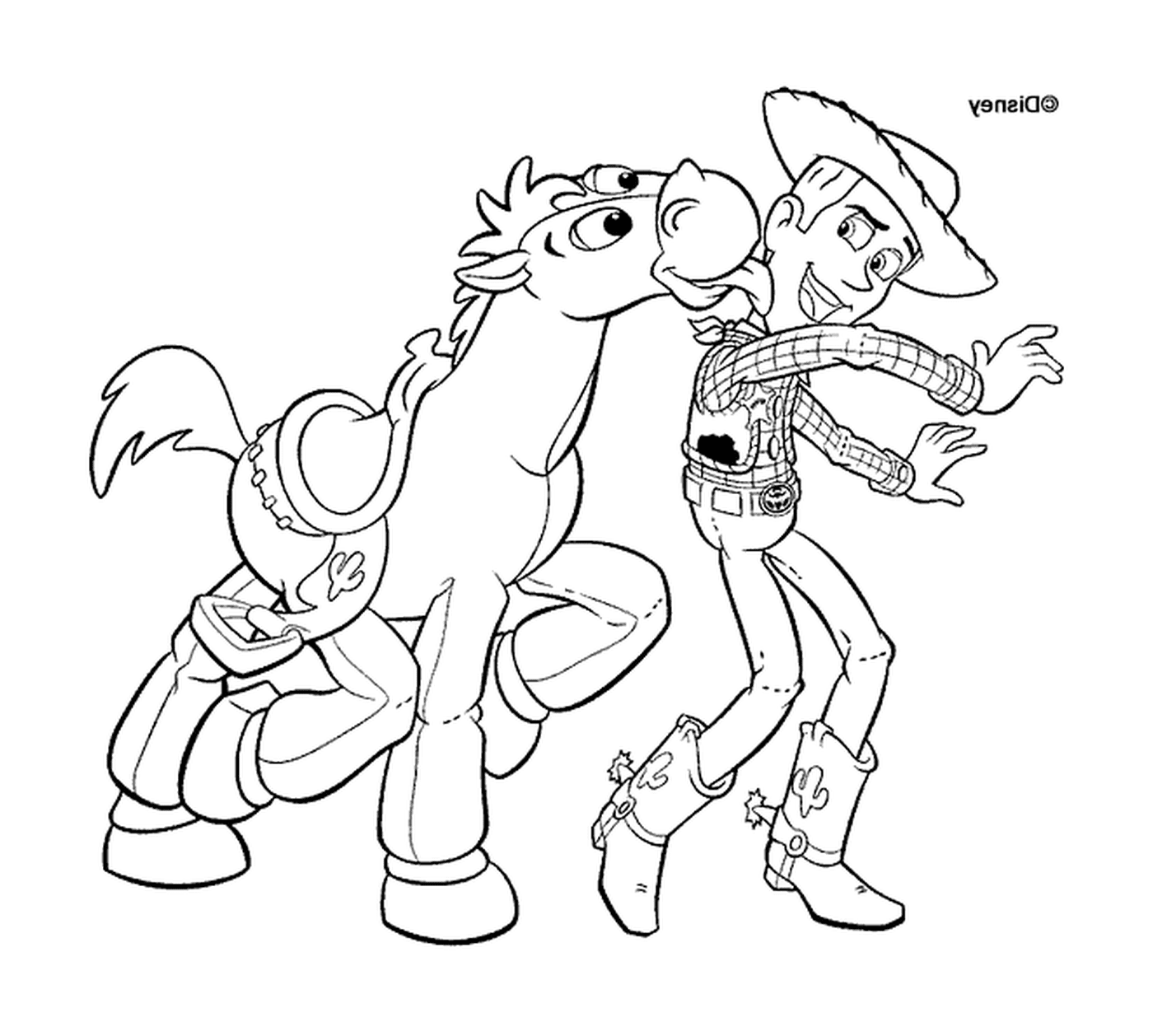  Woody e seu cavalo, duo inseparável 
