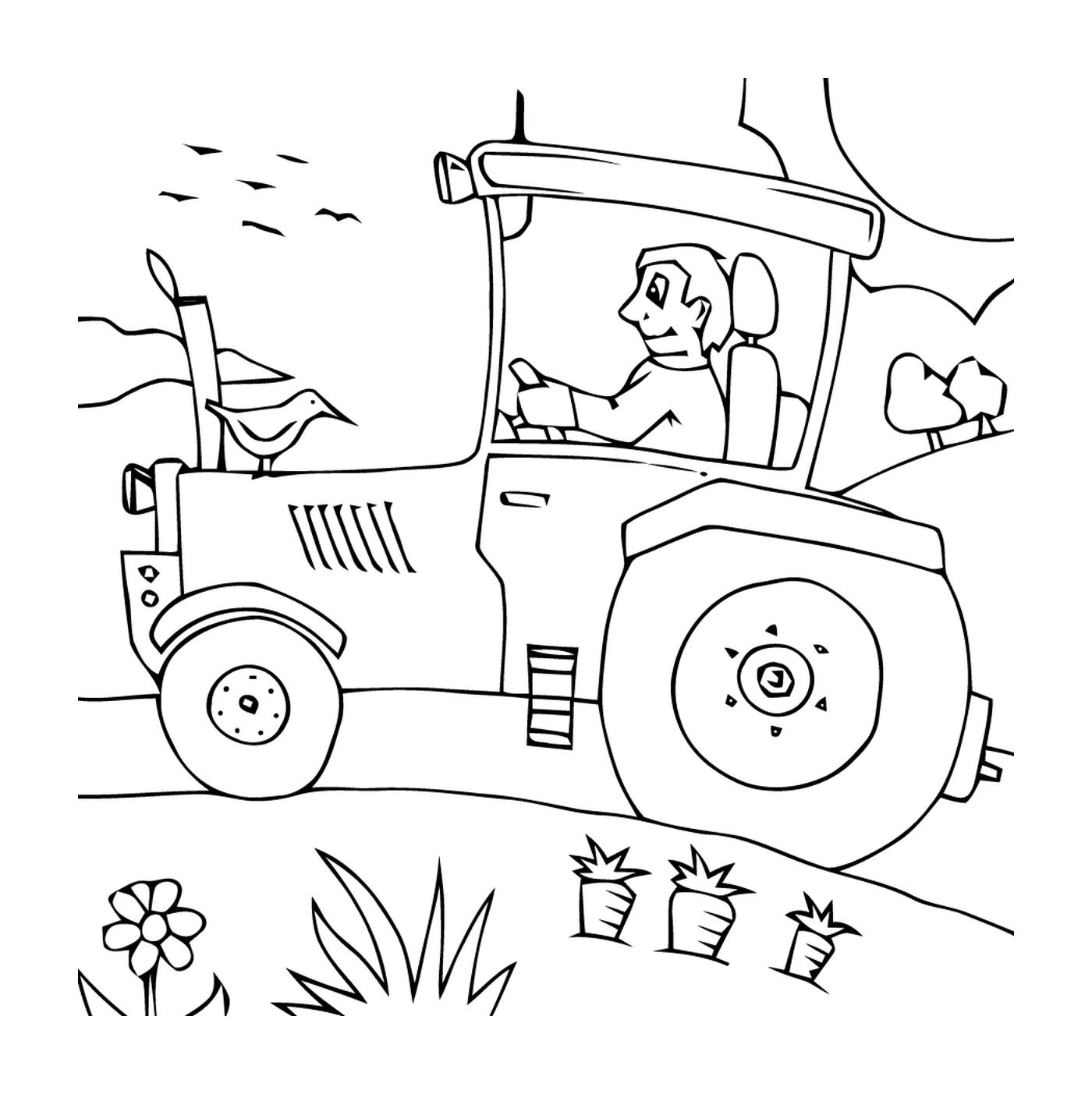  Tractor para jardim de infância, fácil e divertido 