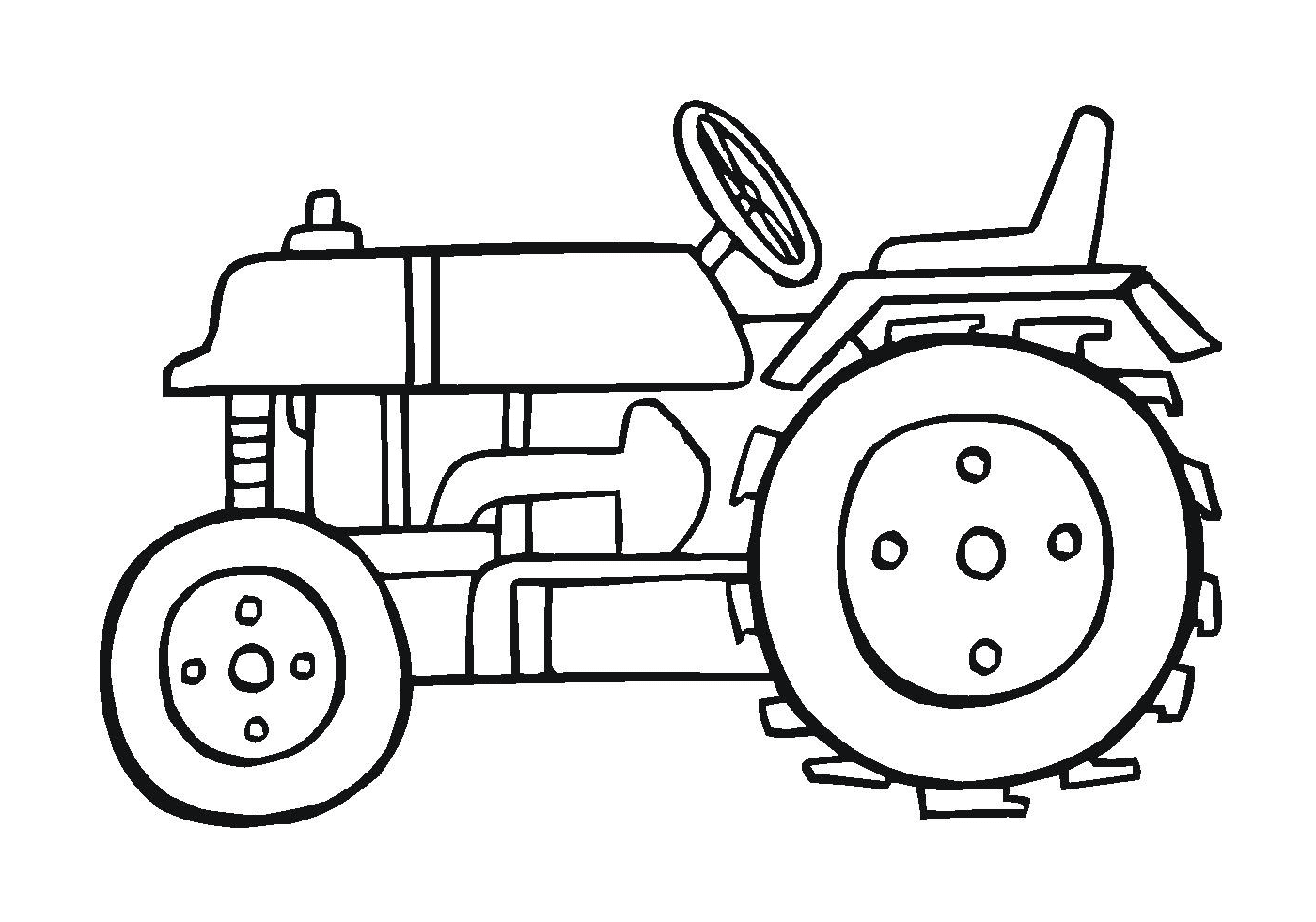  Tractor poderoso, máquina agrícola eficiente 