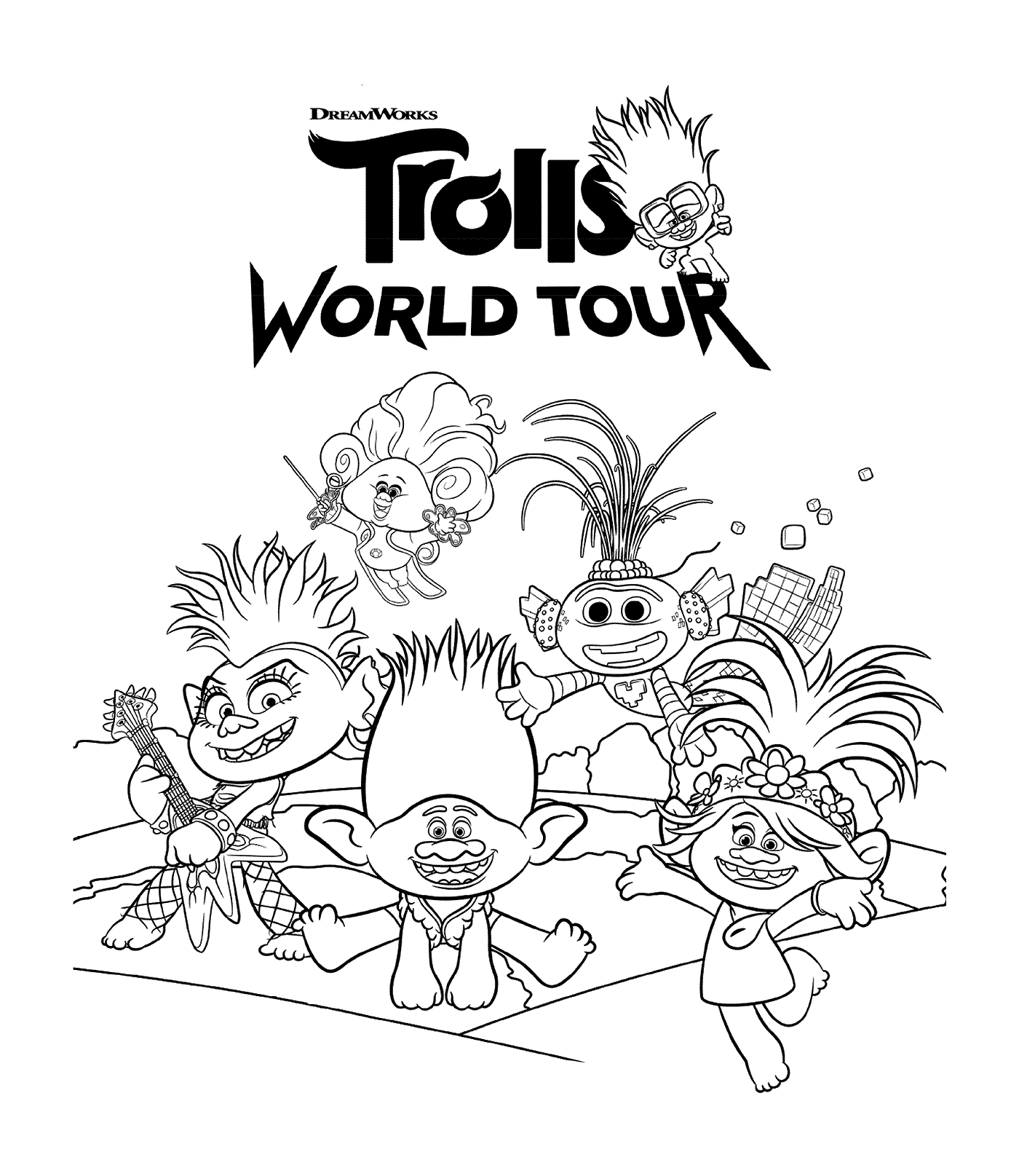  Trolls trolls em DreamWorks Trolls 2 World Tour 