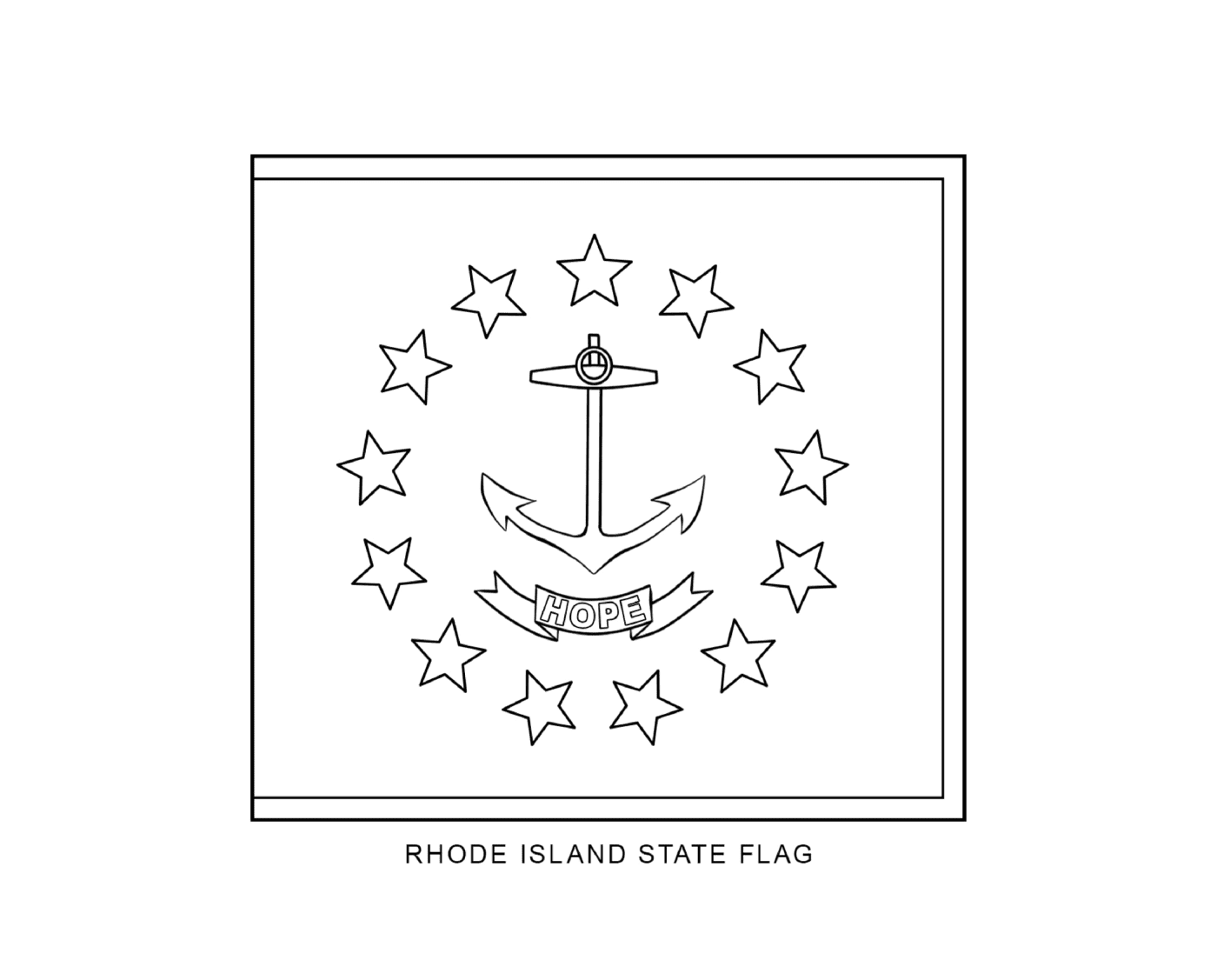  Bandeira do estado de Rhode Island 