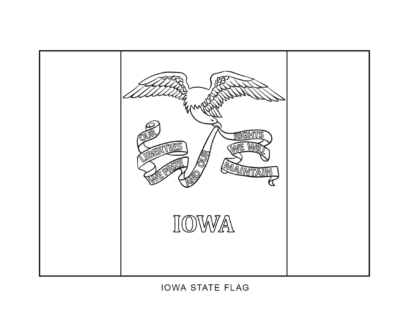  Bandeira do Estado de Iowa 