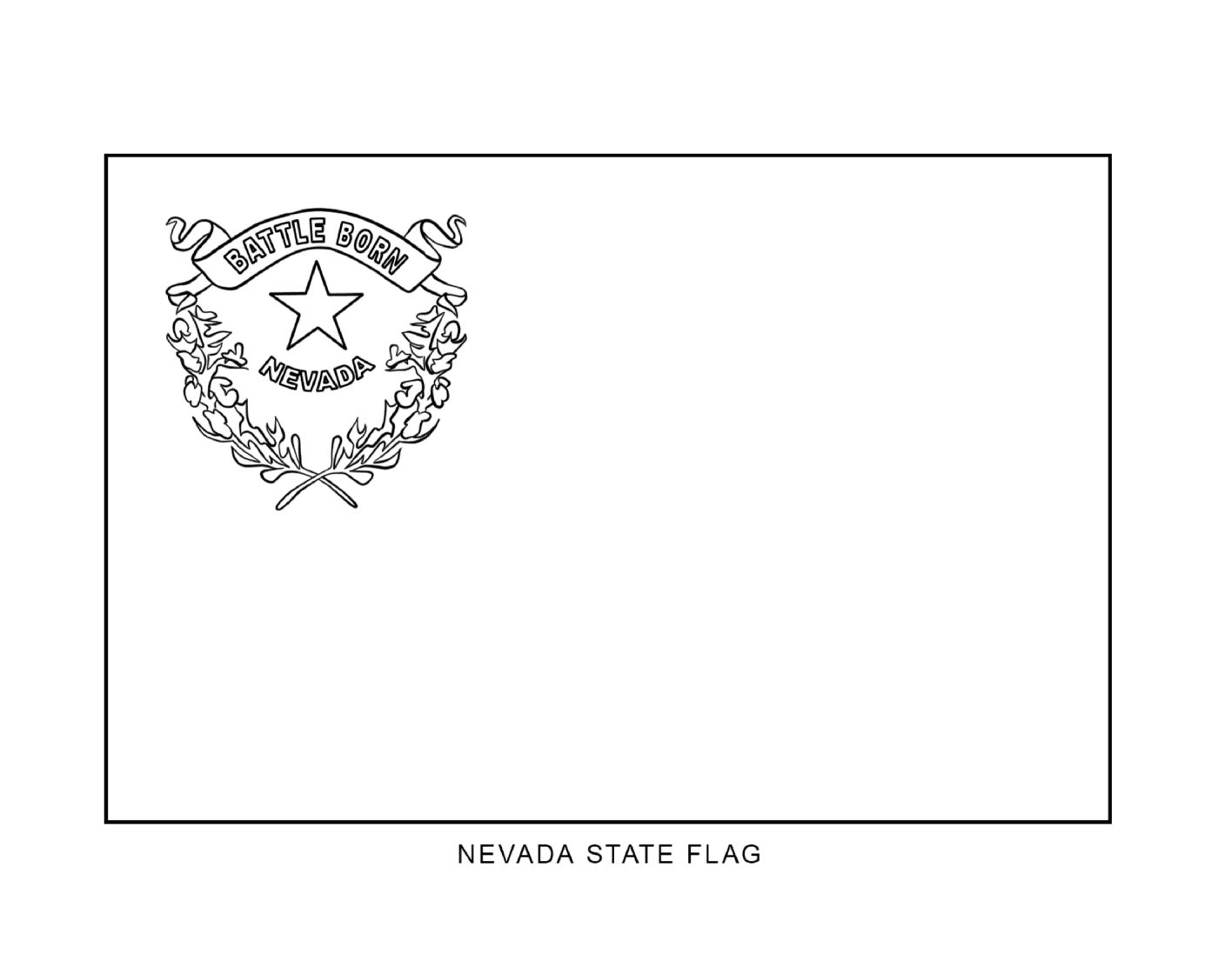  Bandeira do Estado de Nevada desenhada 