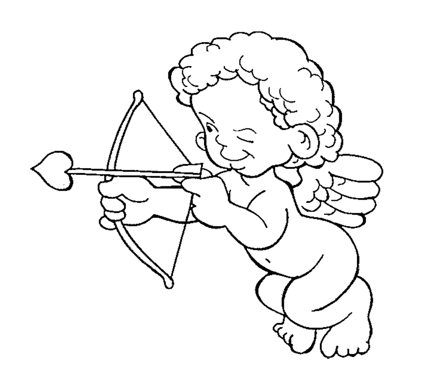 Cupido puxando uma seta 