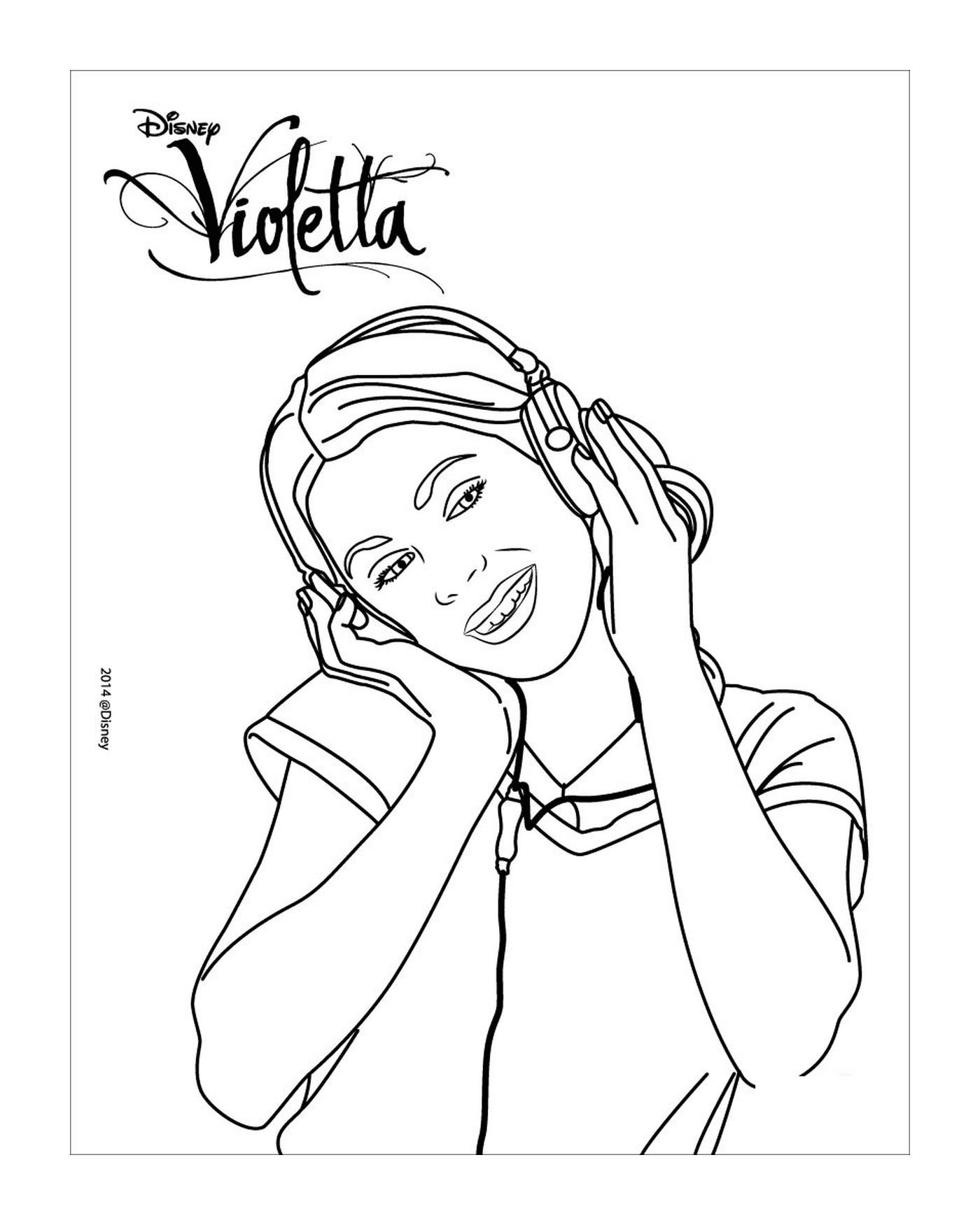  Violetta escuta música 
