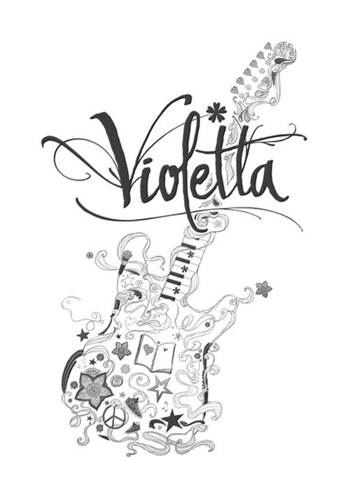  Guitarra Violetta, nome Violetta 