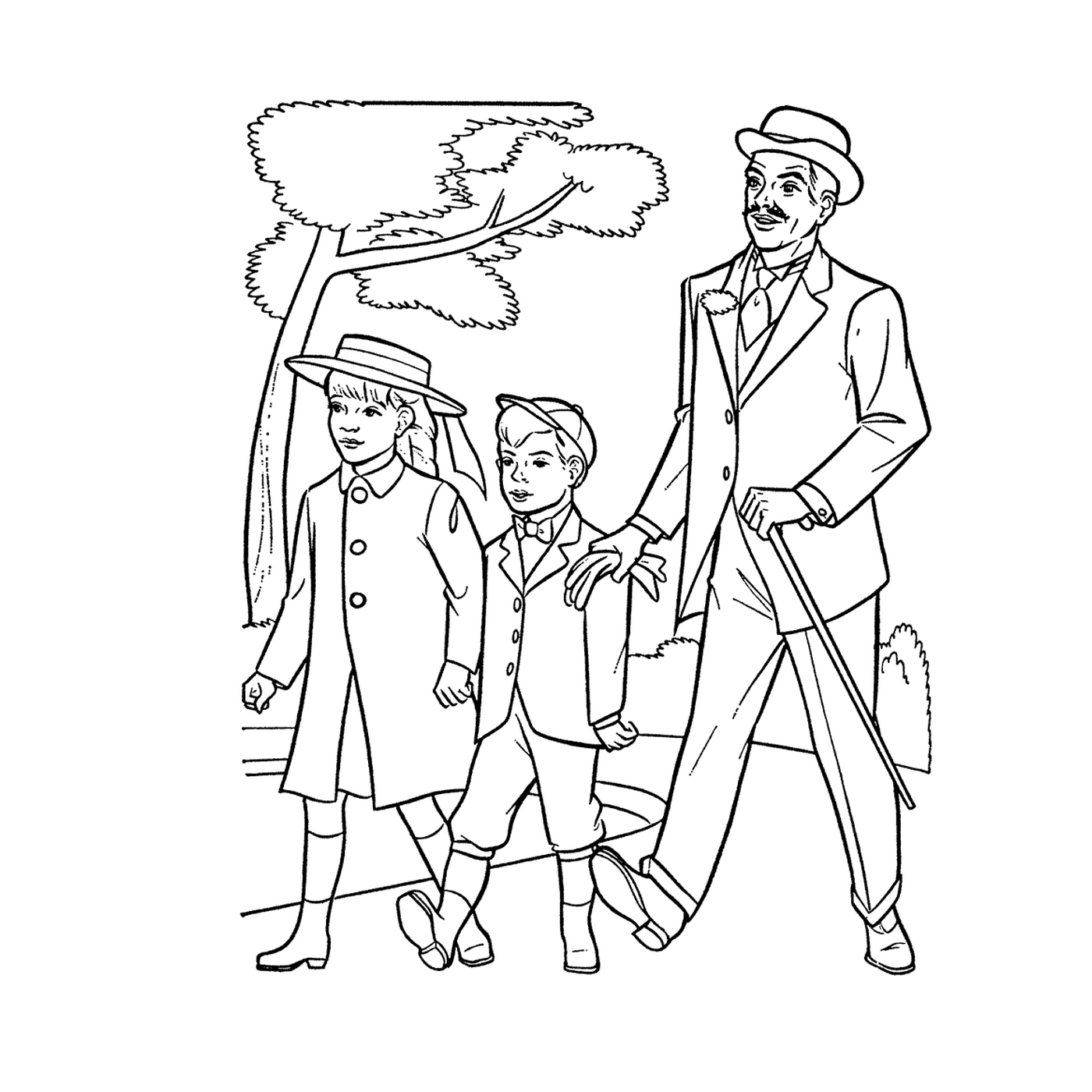  Um homem e dois filhos 