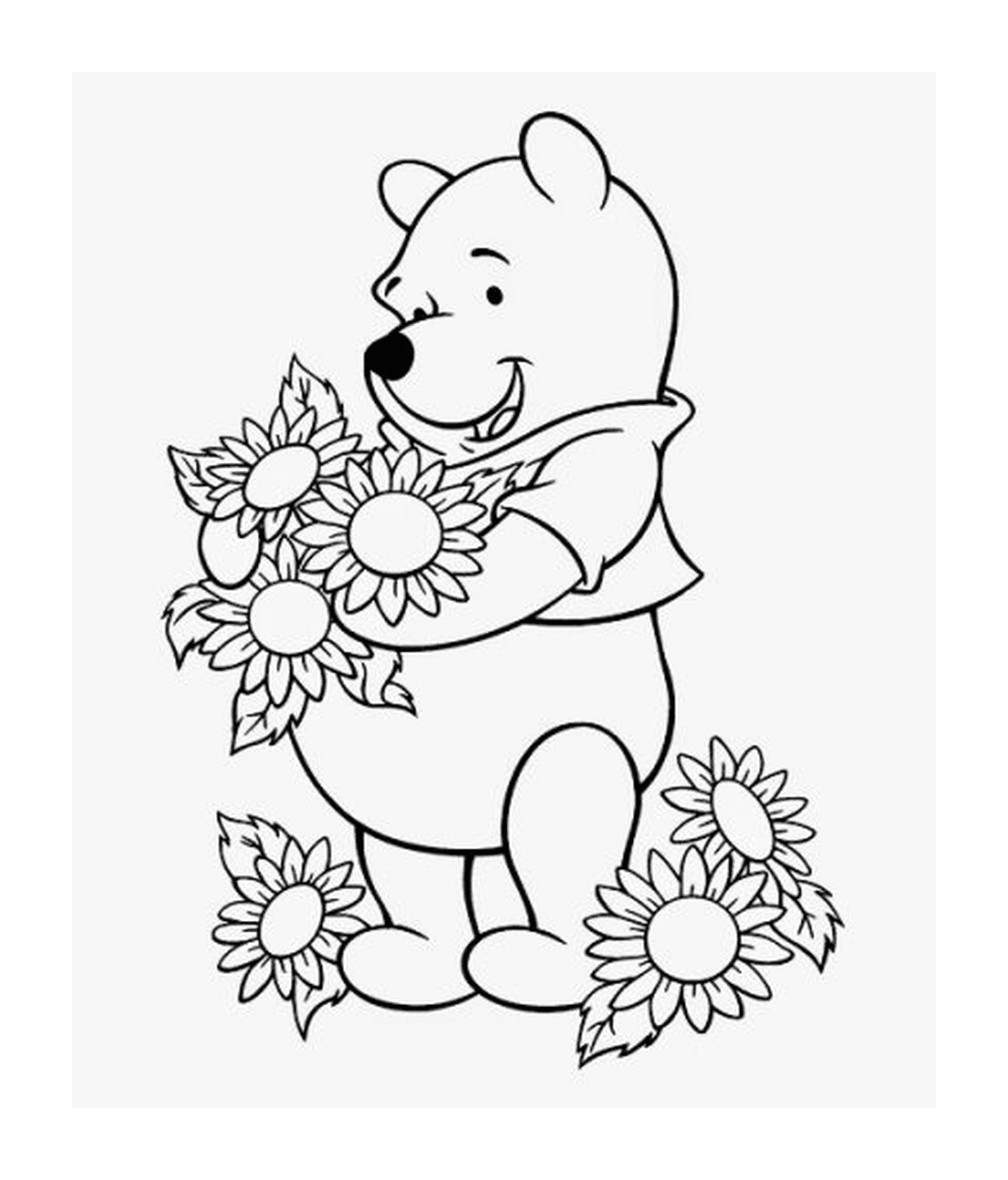  O urso ama flores 
