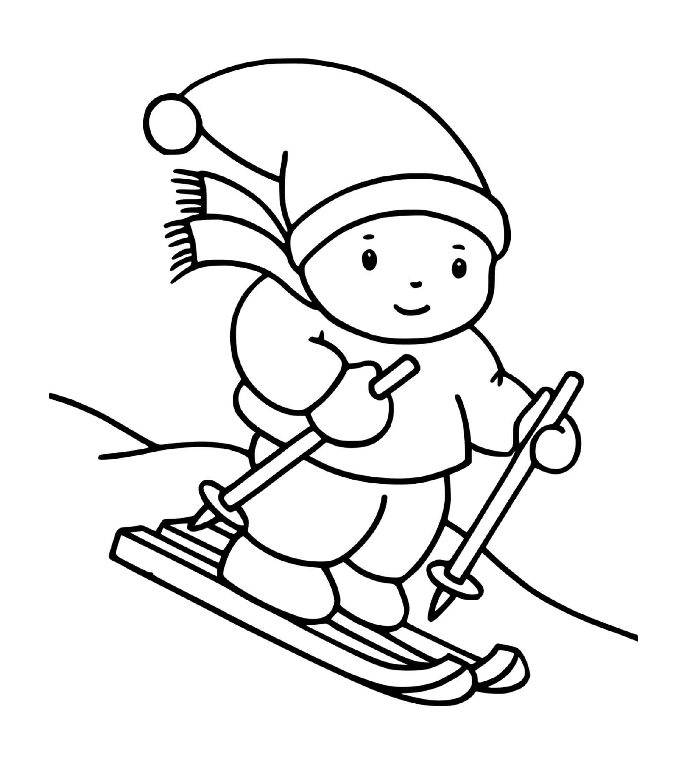  儿童滑滑雪 