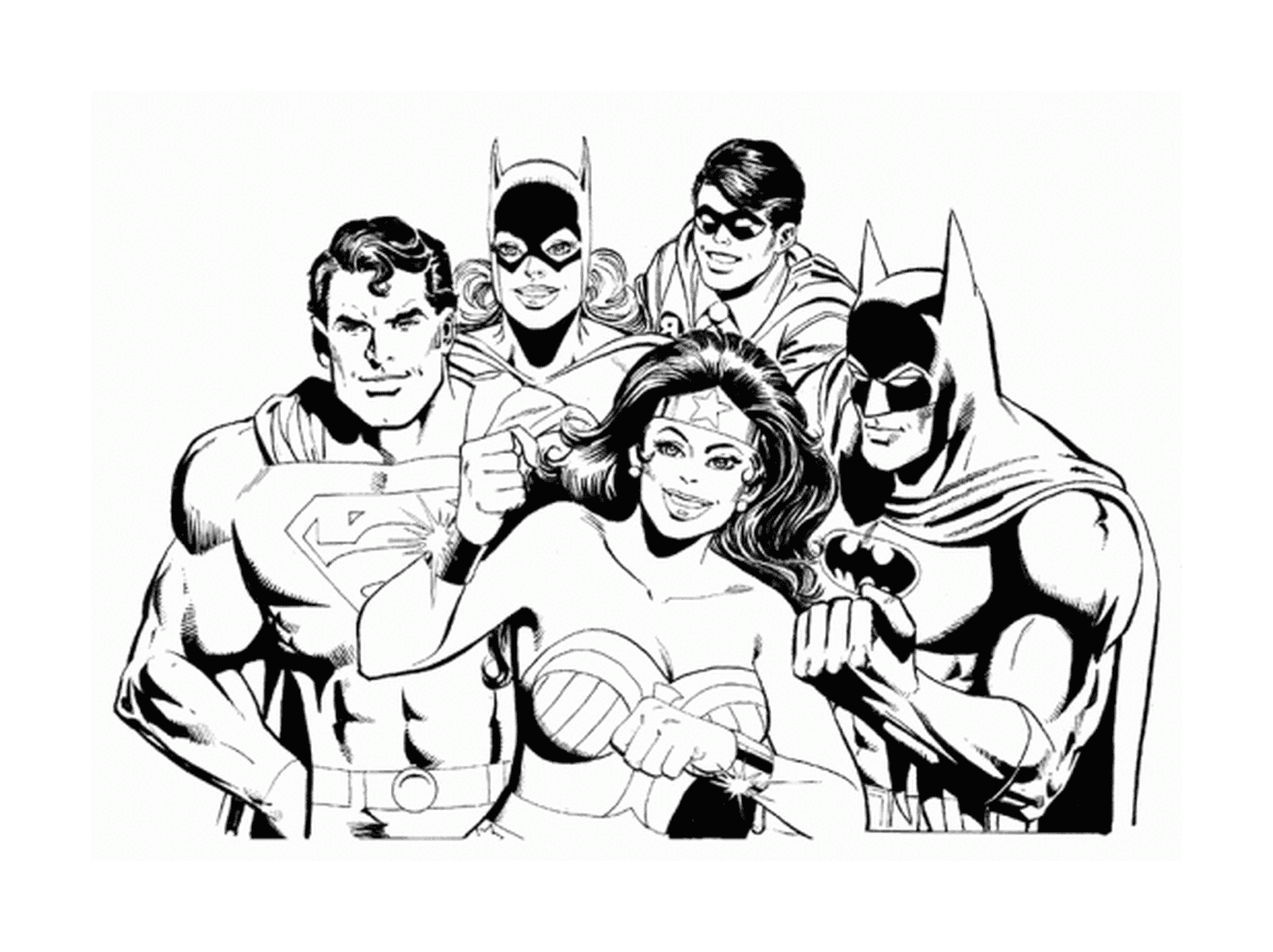  Batman, Superman, Robin e Mulher Gato 