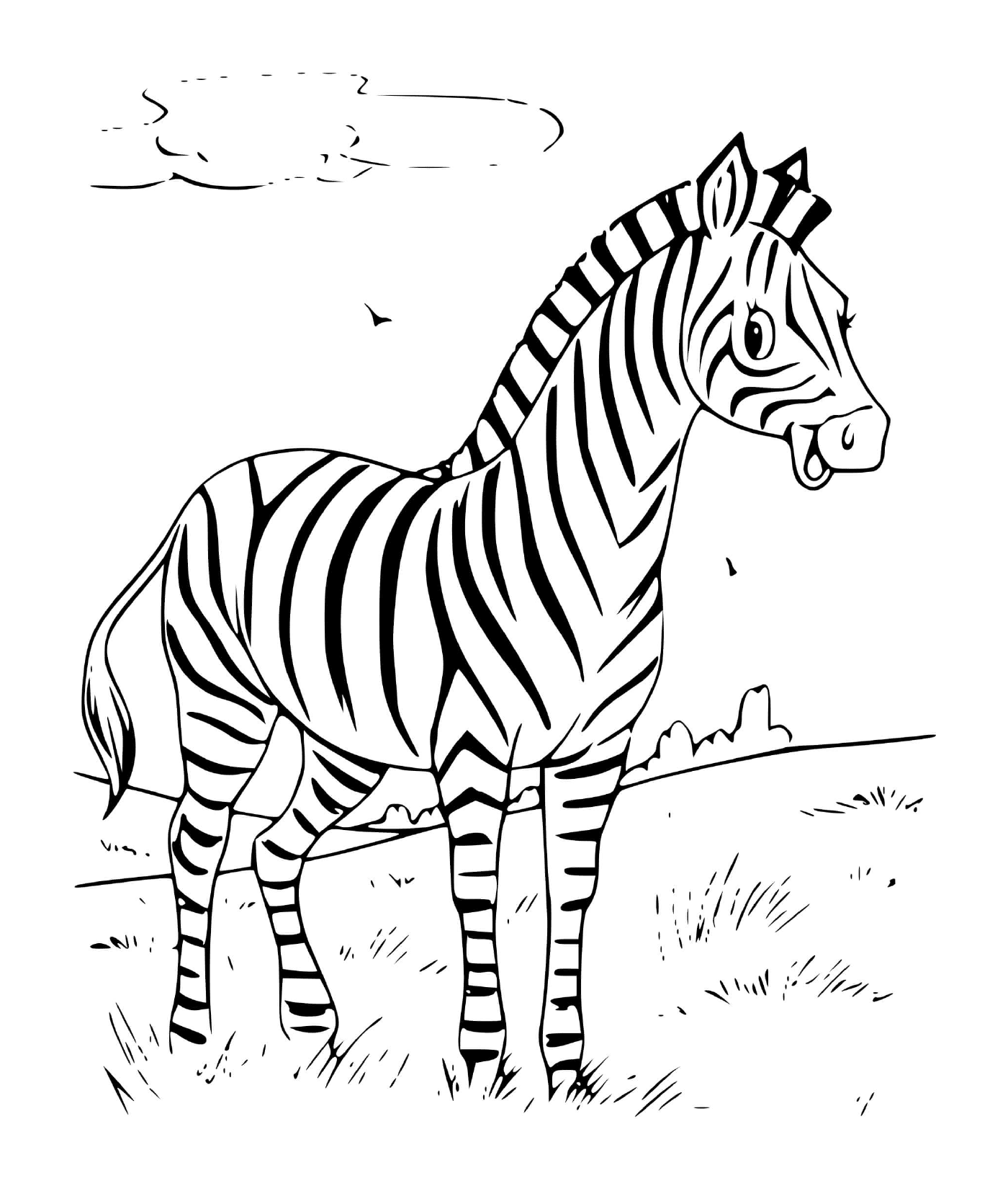  zebra sorrindo listras pretas 