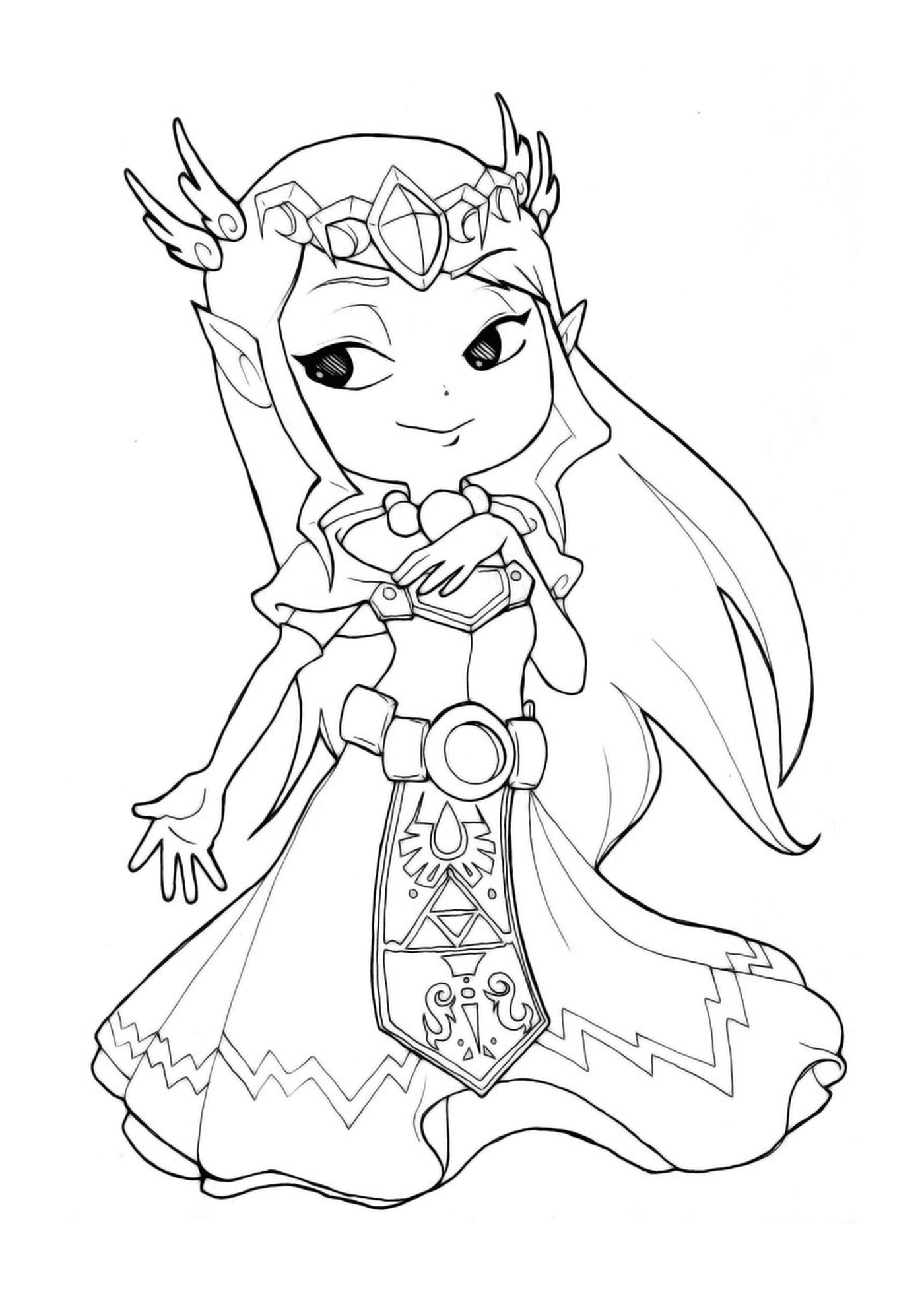  Zelda, vestido elegante 