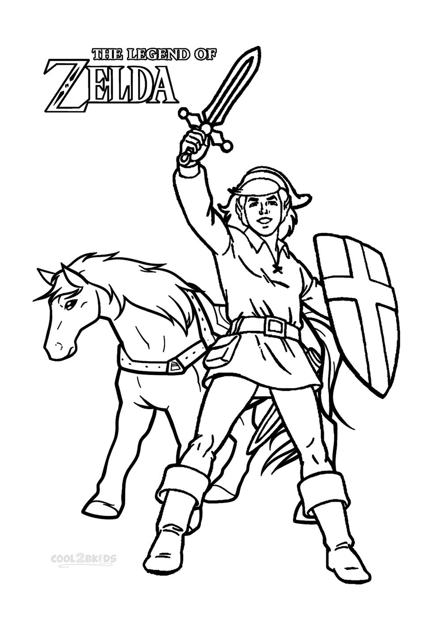  Homem com espada e cavalo 
