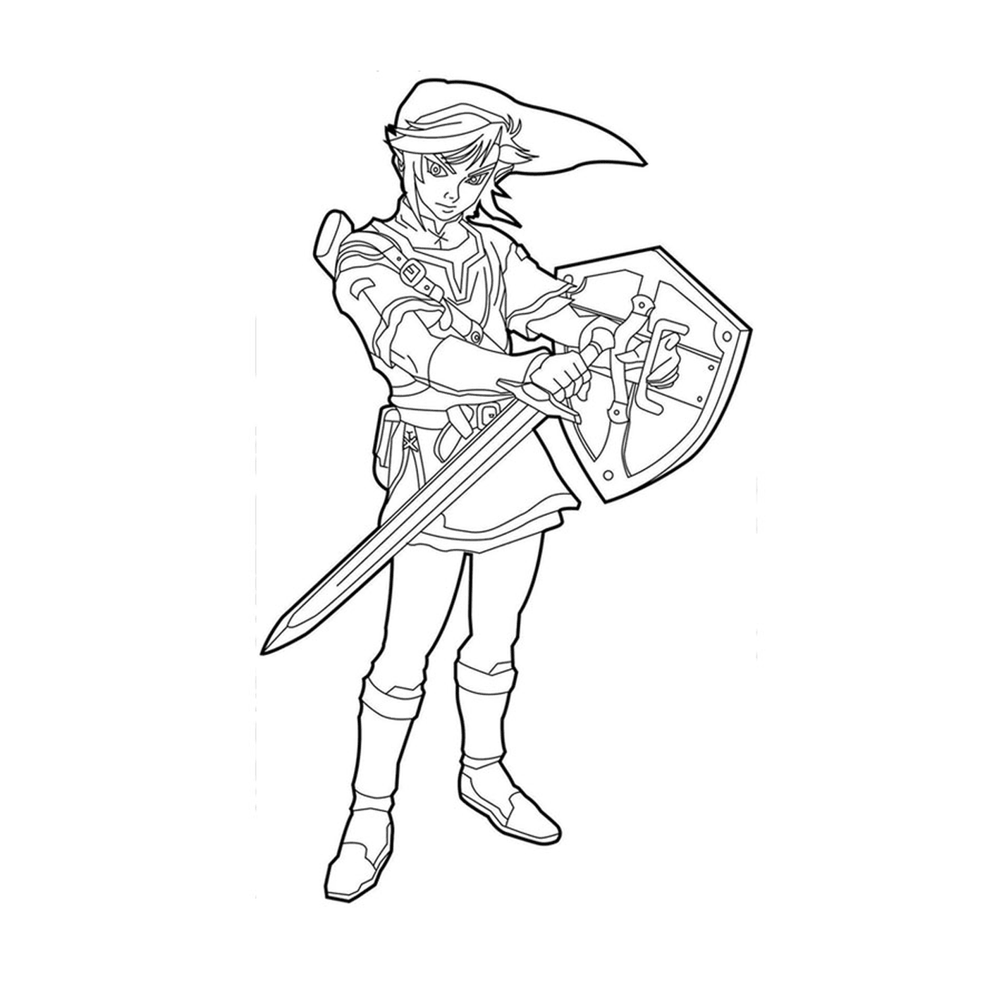 Homem com espada e escudo 