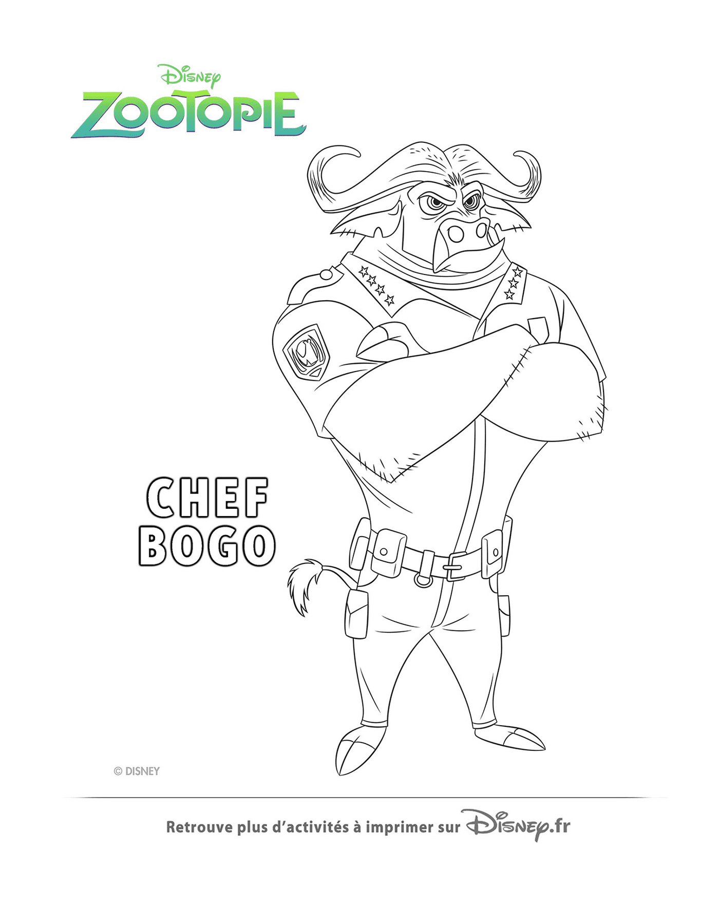  Chefe Bogo da Polícia Zootopie 